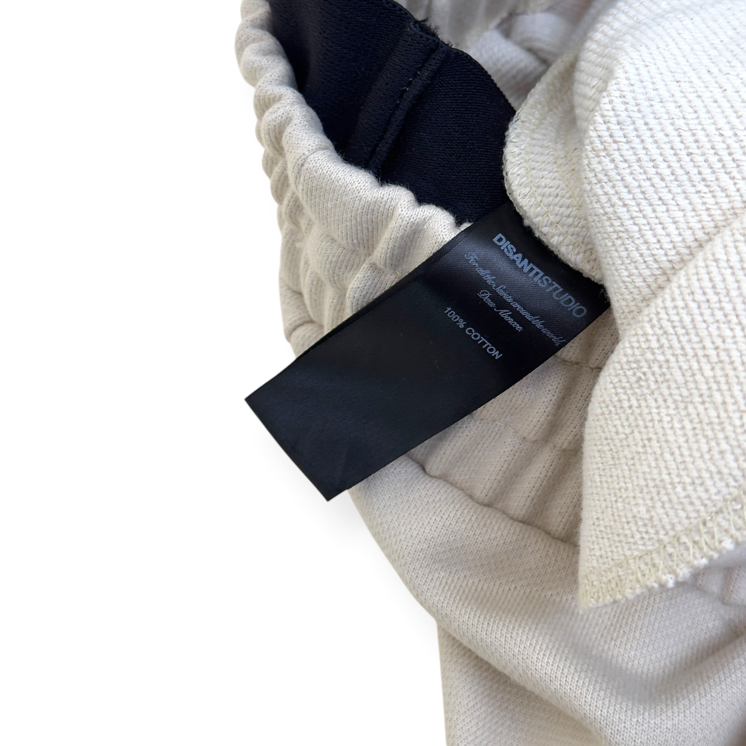 DISANTI STUDIO LOGO SWEATPANTS CREAM / BLACK S