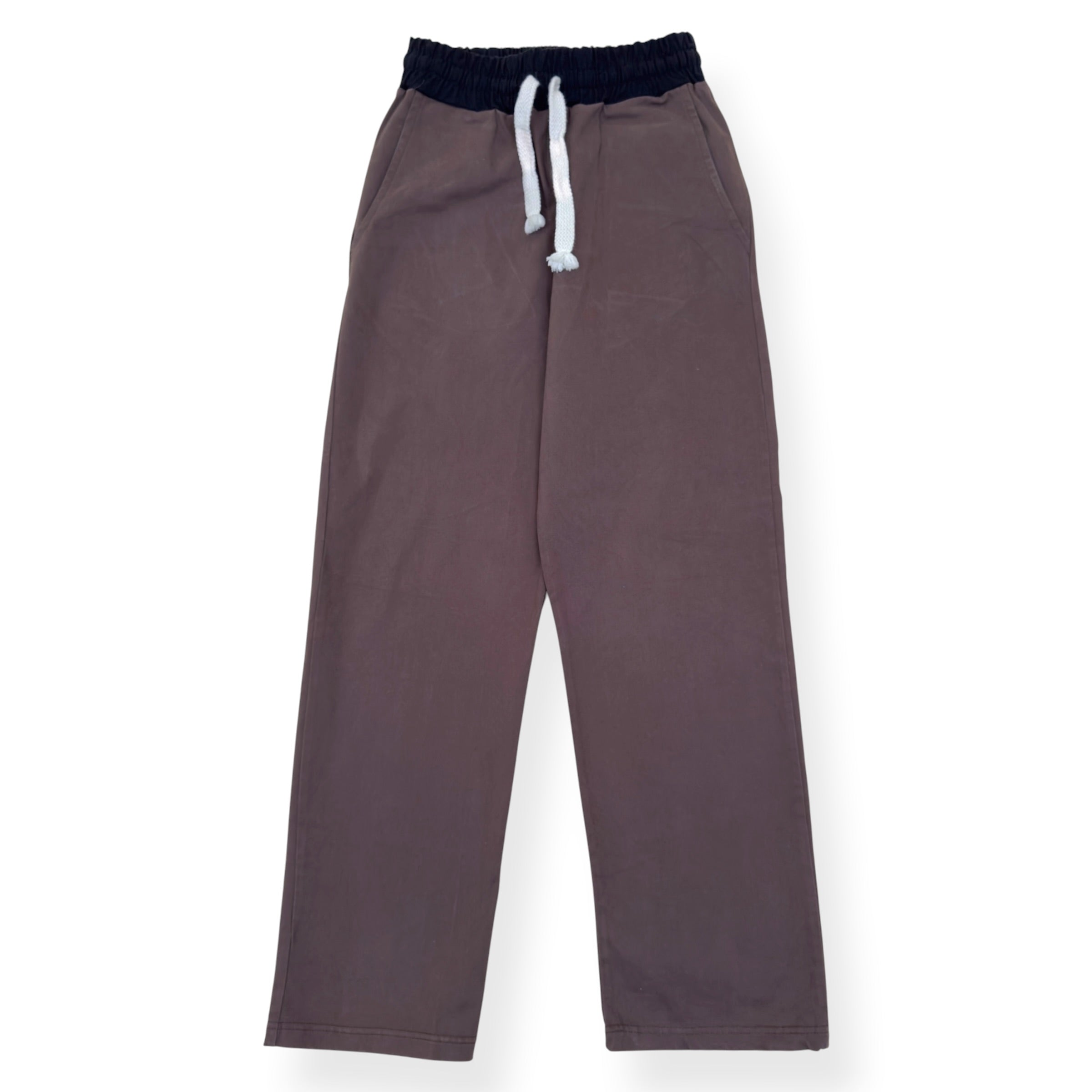 DISANTI STUDIO COTTON TROUSERS BROWN S