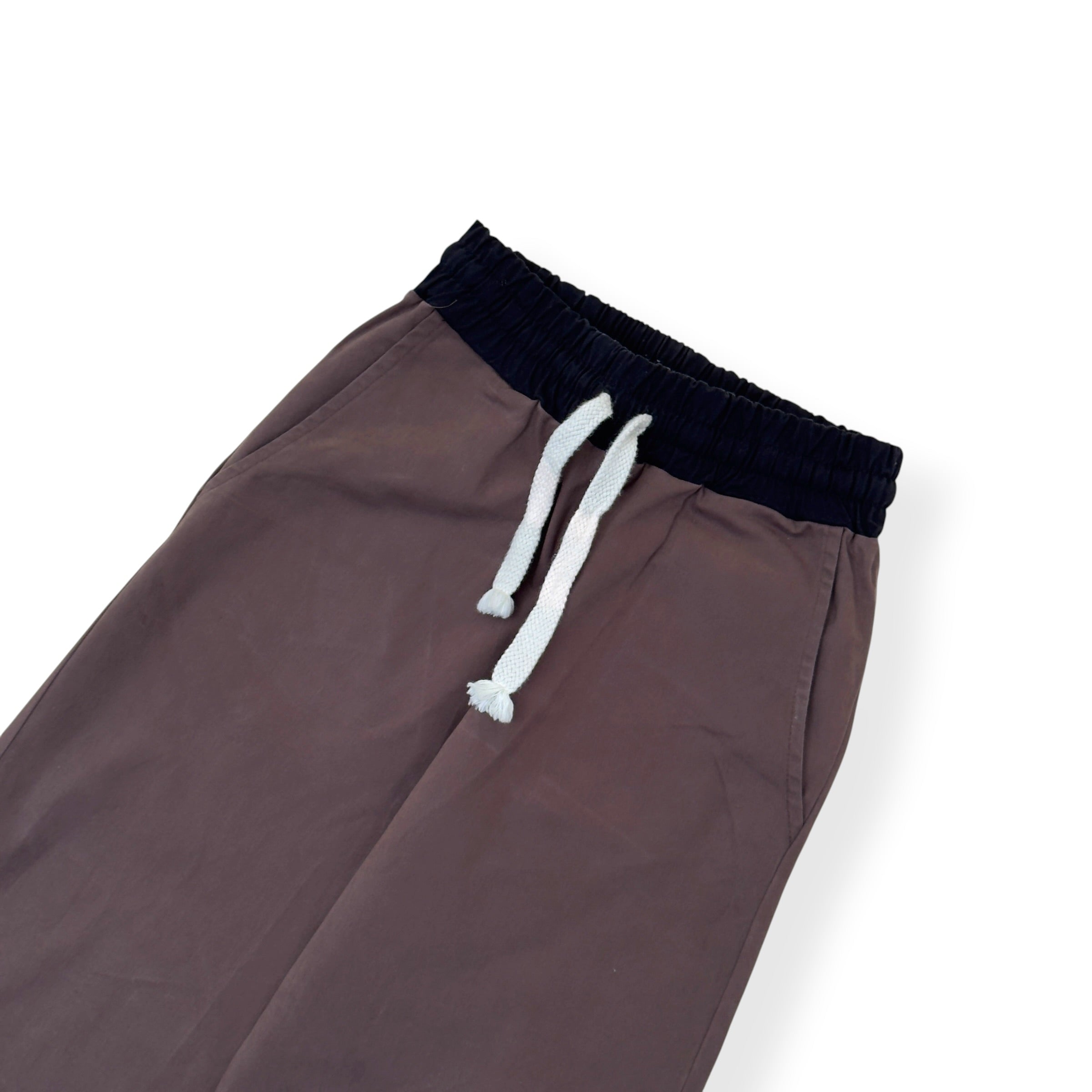 DISANTI STUDIO COTTON TROUSERS BROWN S