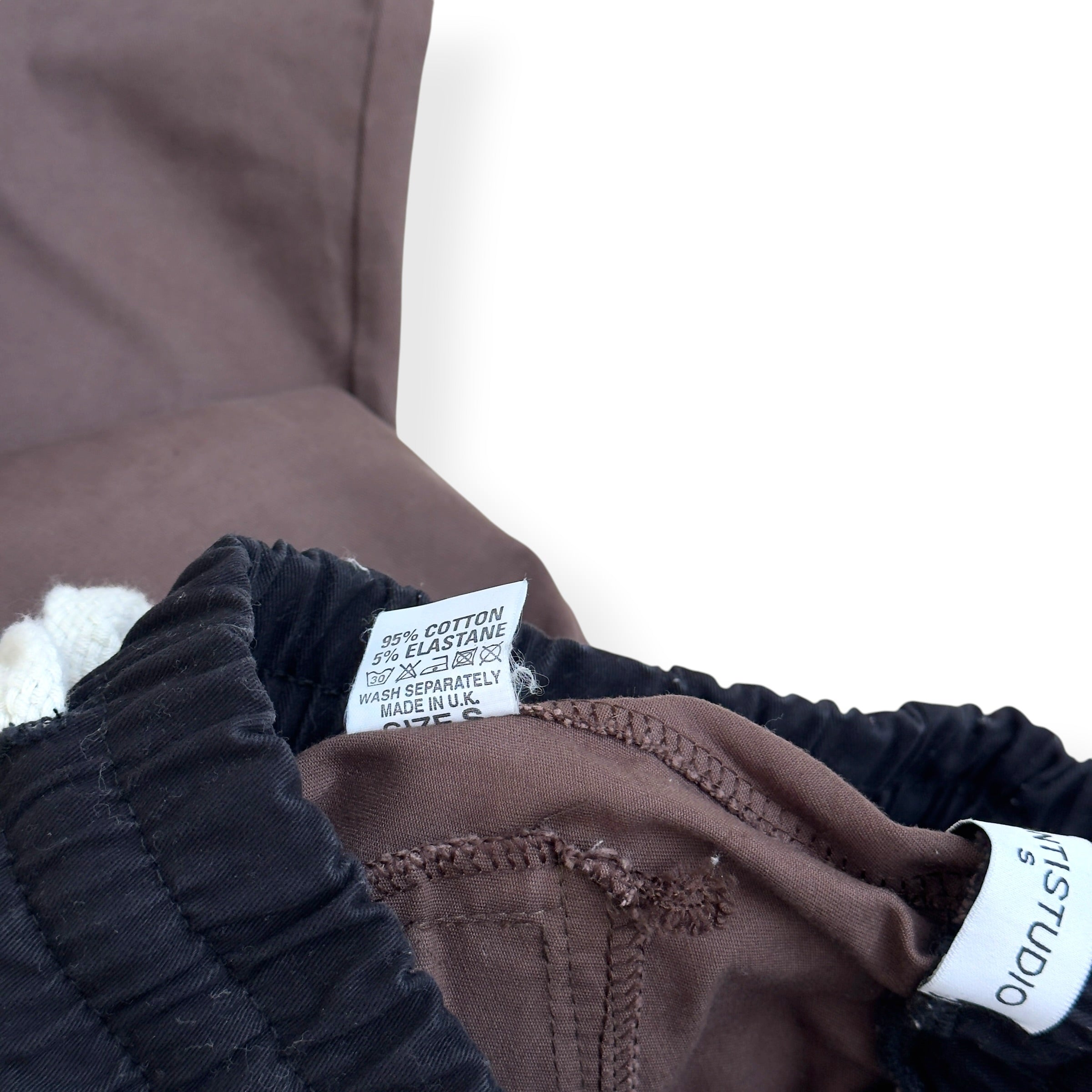 DISANTI STUDIO COTTON TROUSERS BROWN S