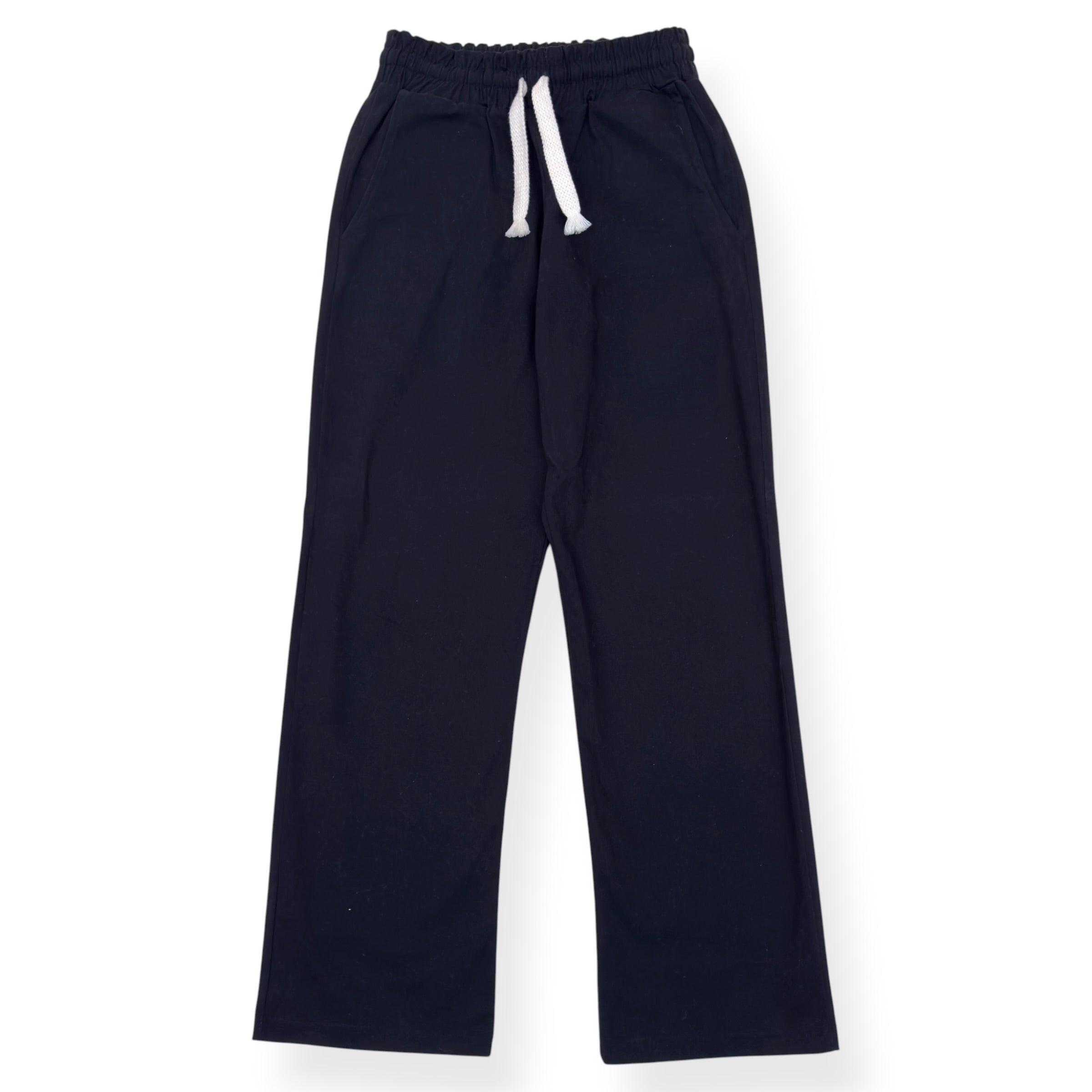 DISANTI SUDIO COTTON TROUSERS BLACK M