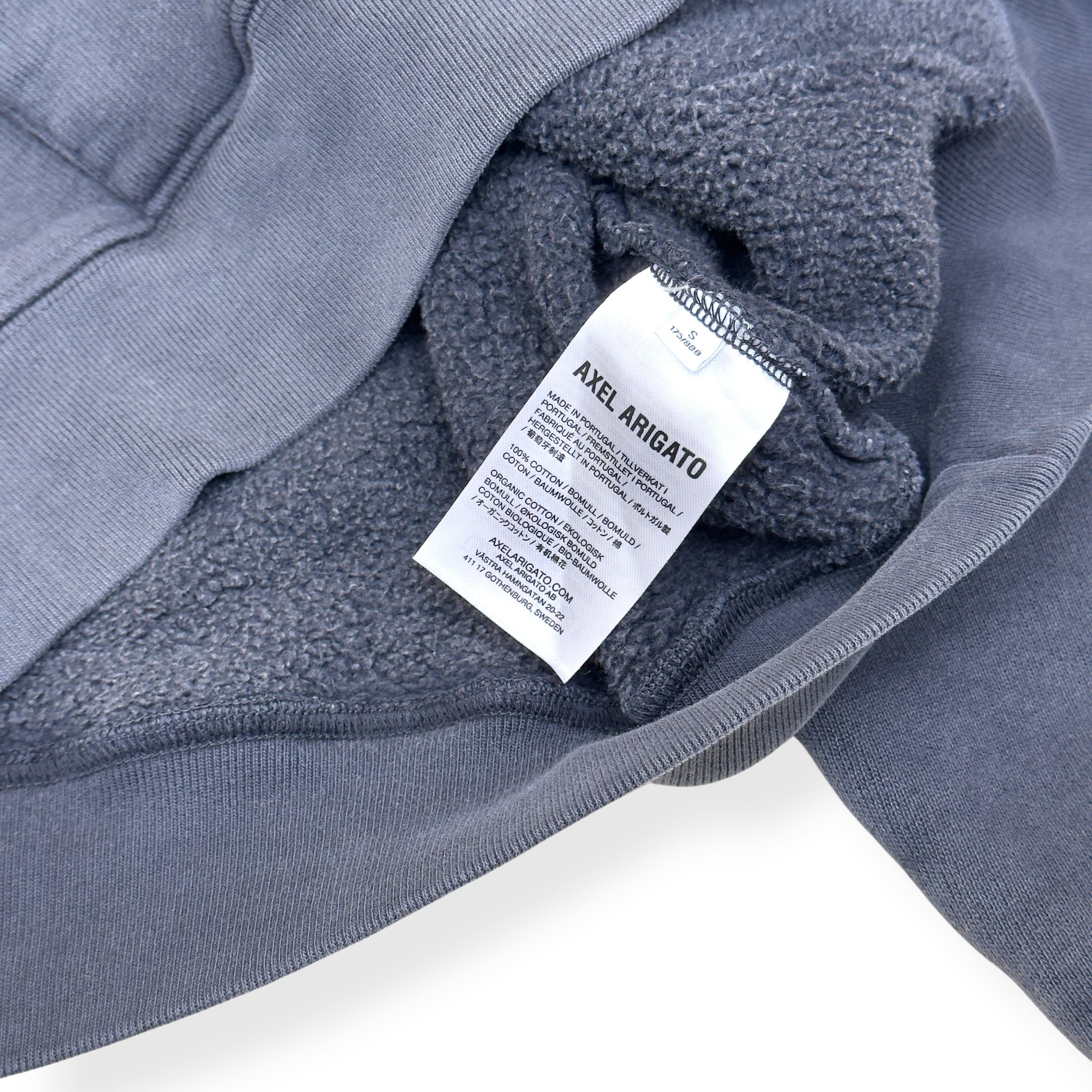 AXEL ARIGATO RELAY HOODIE WASHED GREY S