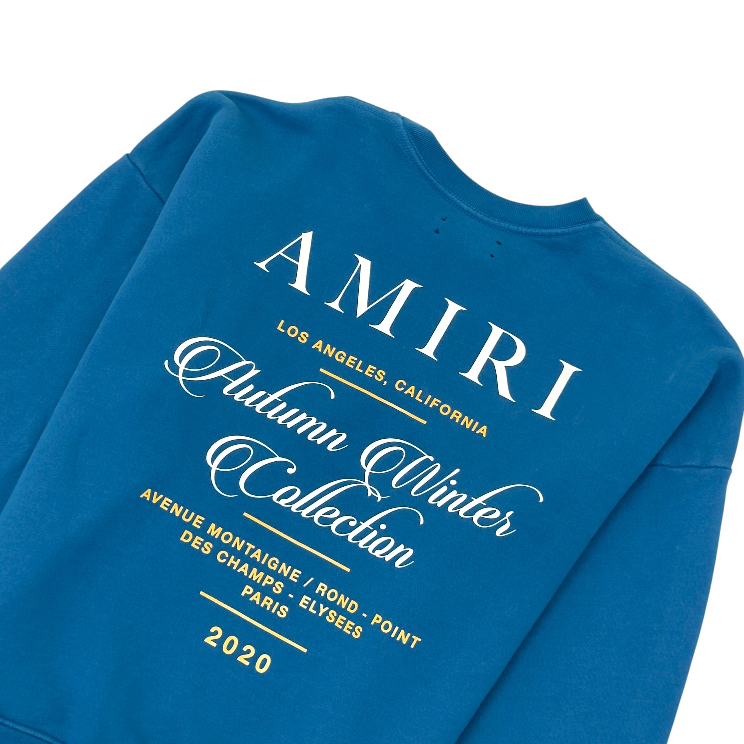 AMIRI GIVEAWAY CREWNECK SWEATSHIRT BLUE M