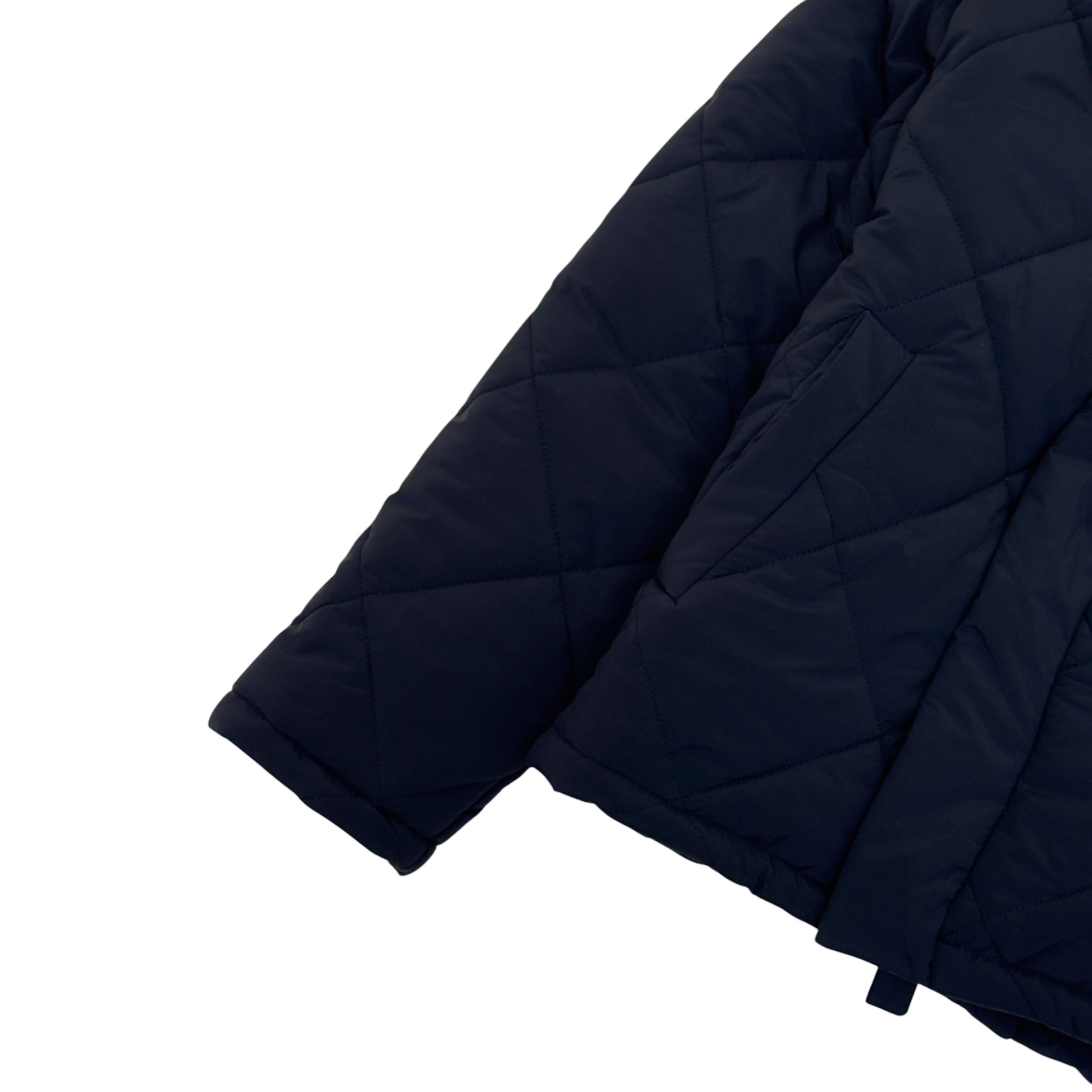 MANIÈRE DE VOIR EMIL KIMONO QUILTED WRAP PUFFER JACKET BLACK S