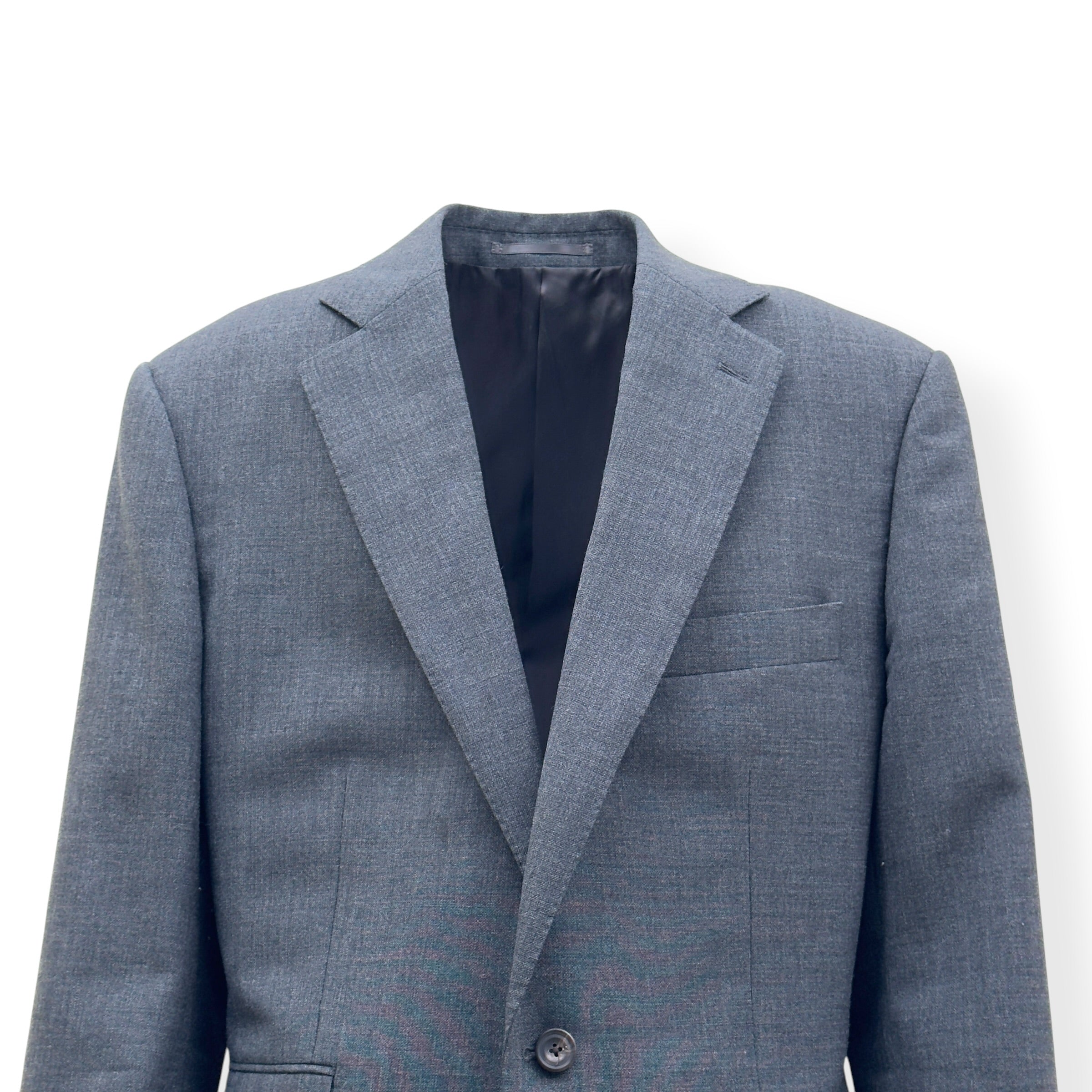 THOM SWEENEY BESPOKE LINEN SUIT GREY XL