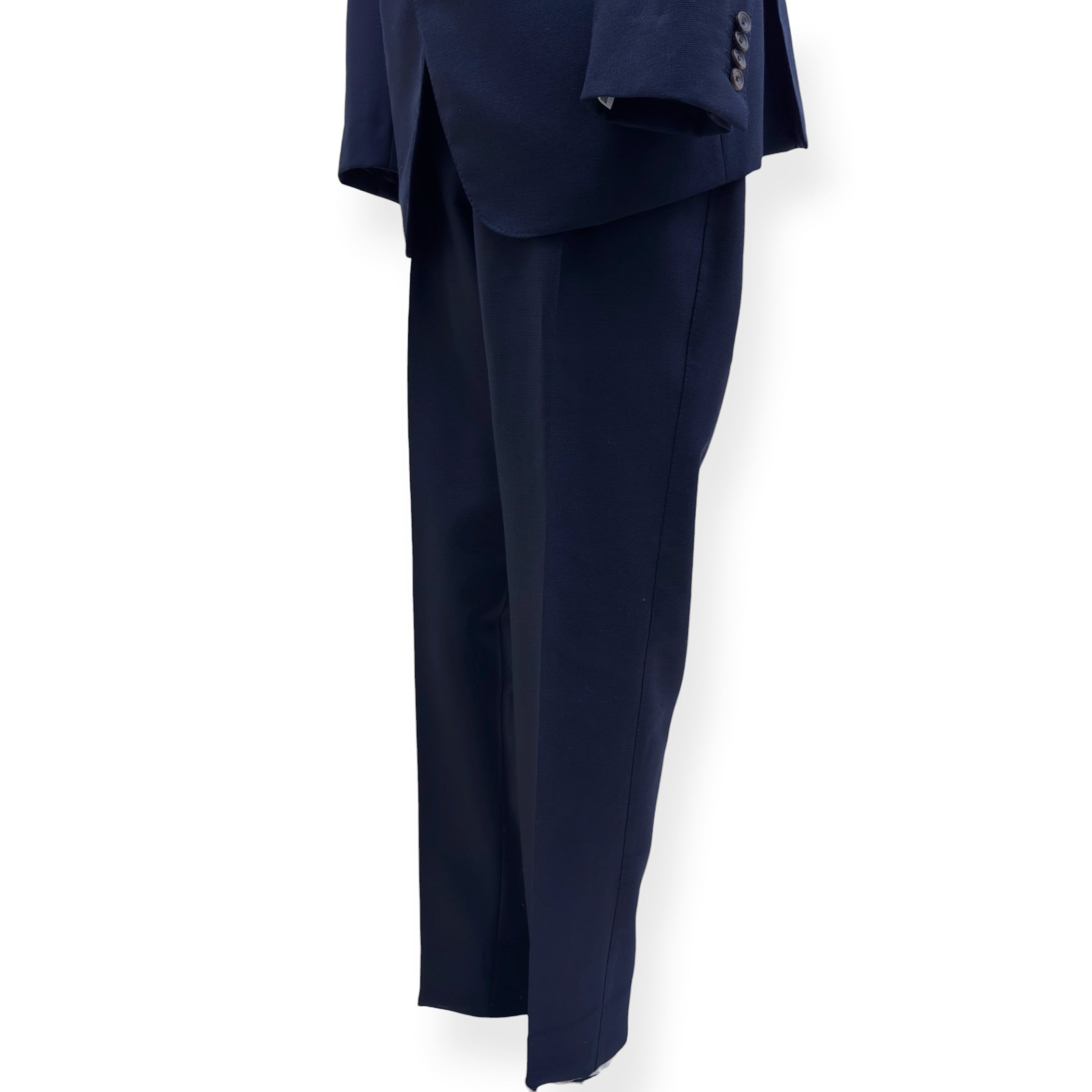 THOM SWEENEY BESPOKE WOOL SUIT NAVY XL