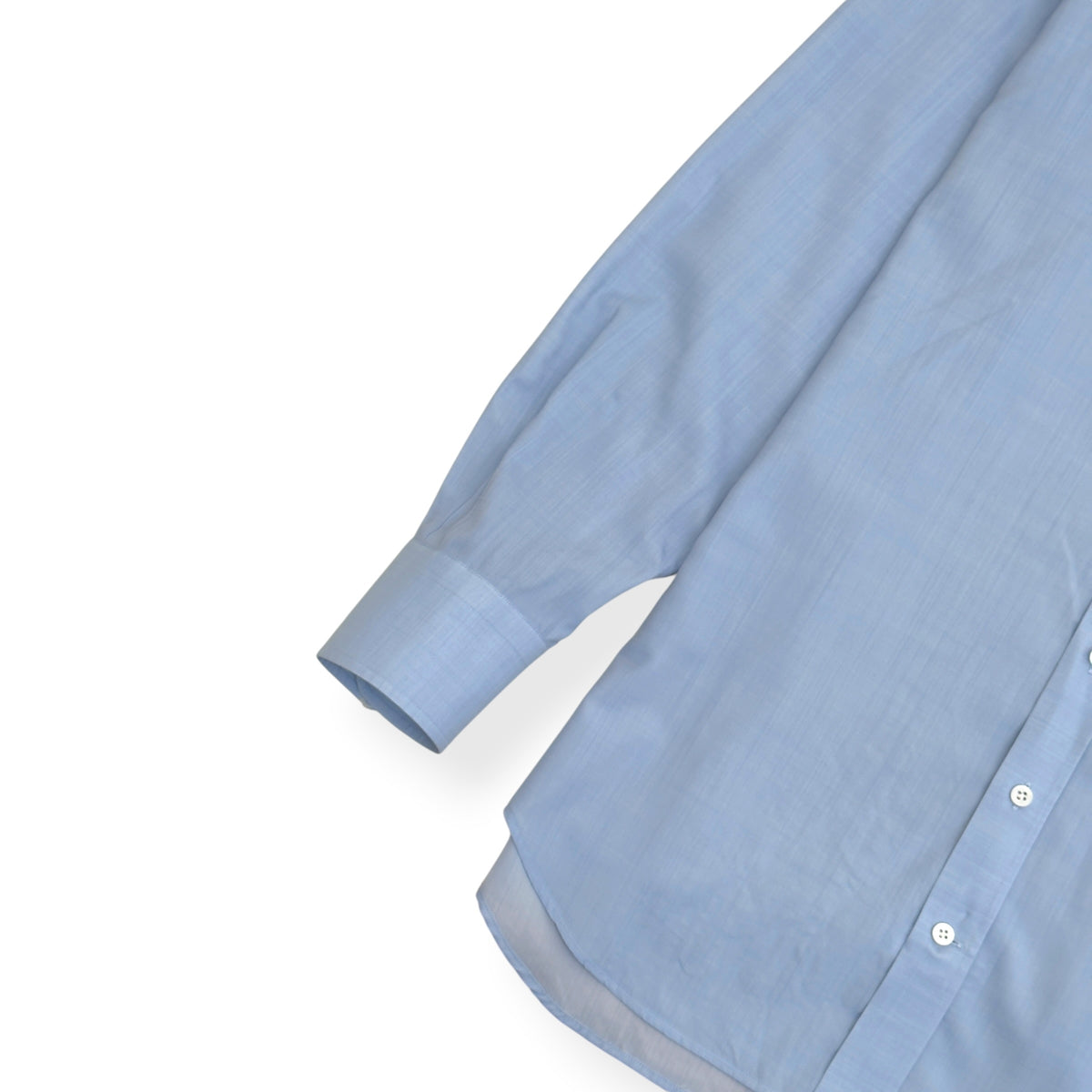 THOM SWEENEY COTTON SHIRT LIGHT BLUE XL
