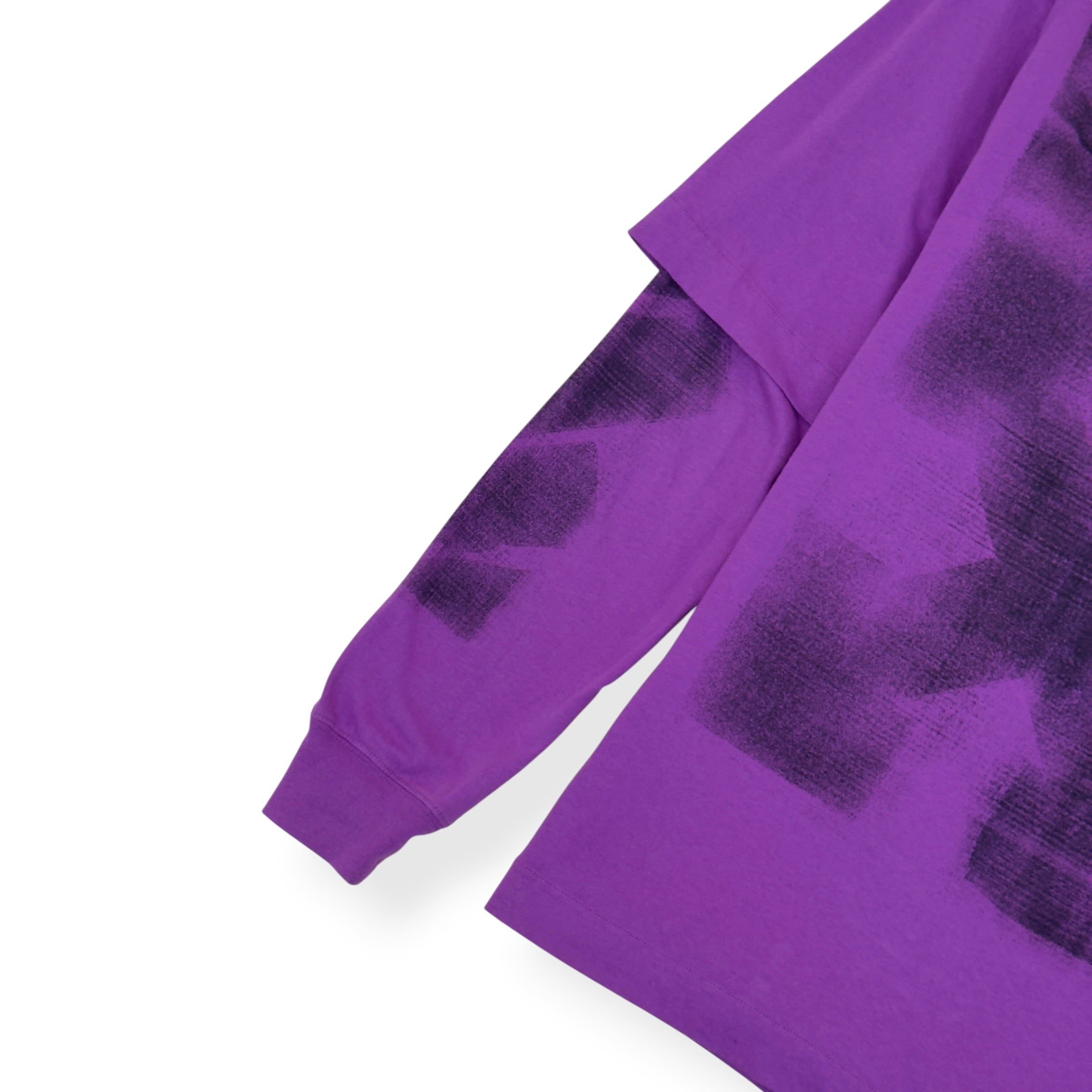 OFF-WHITE JUMBO ARROW DOUBLE LONG-SLEEVE T-SHIRT PURPLE M