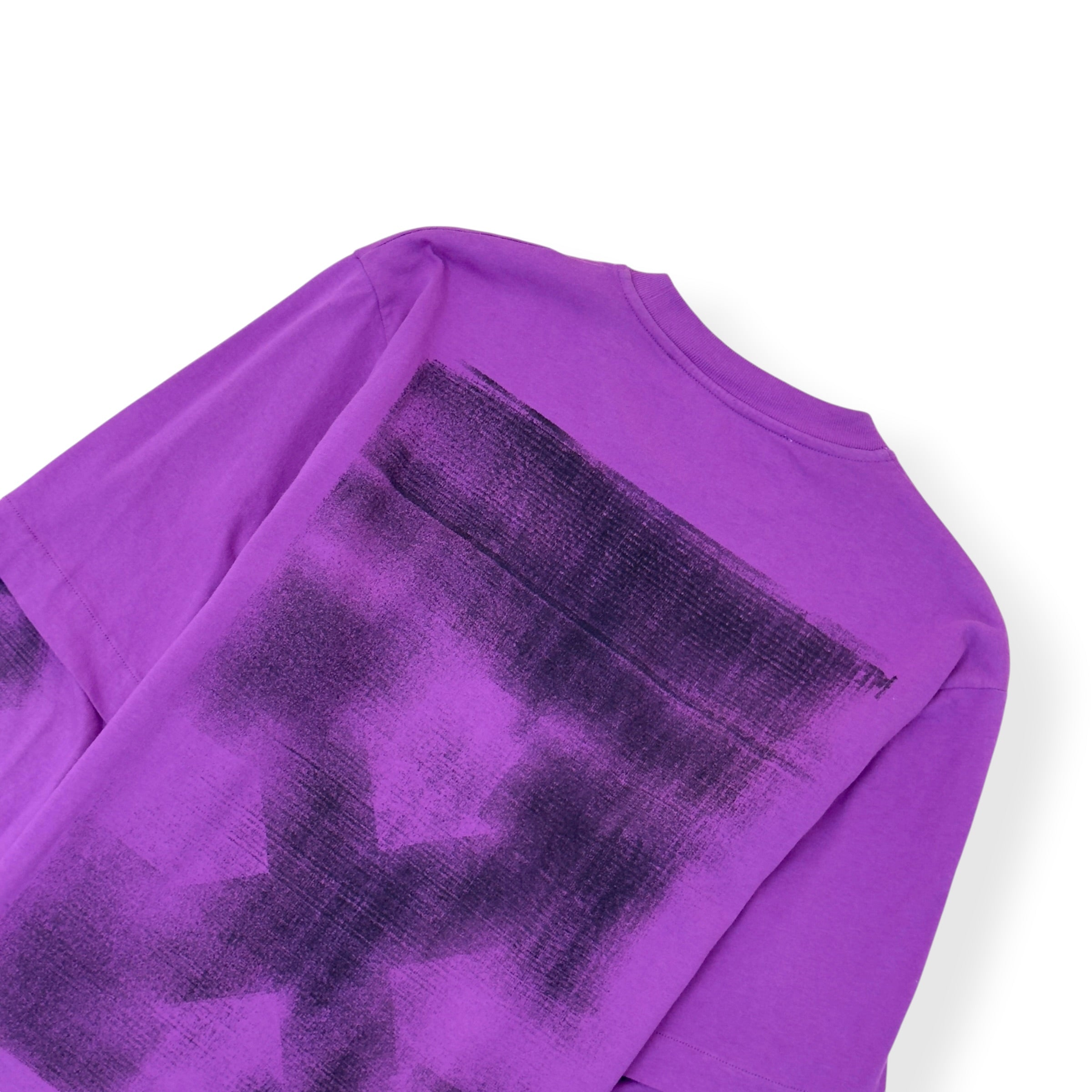 OFF-WHITE JUMBO ARROW DOUBLE LONG-SLEEVE T-SHIRT PURPLE M