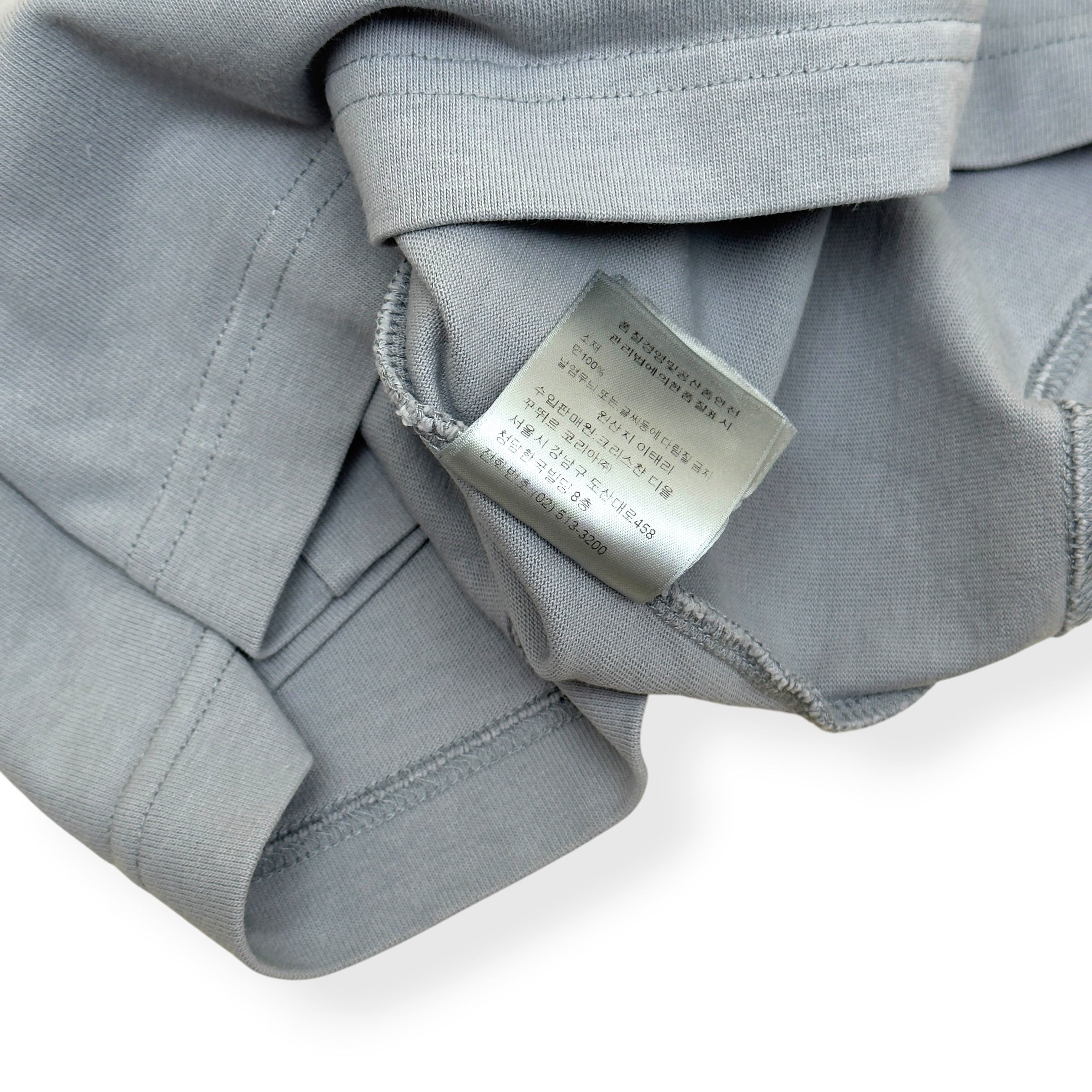DIOR X DANIEL ARSHAM ERODED LOGO T-SHIRT GREY M
