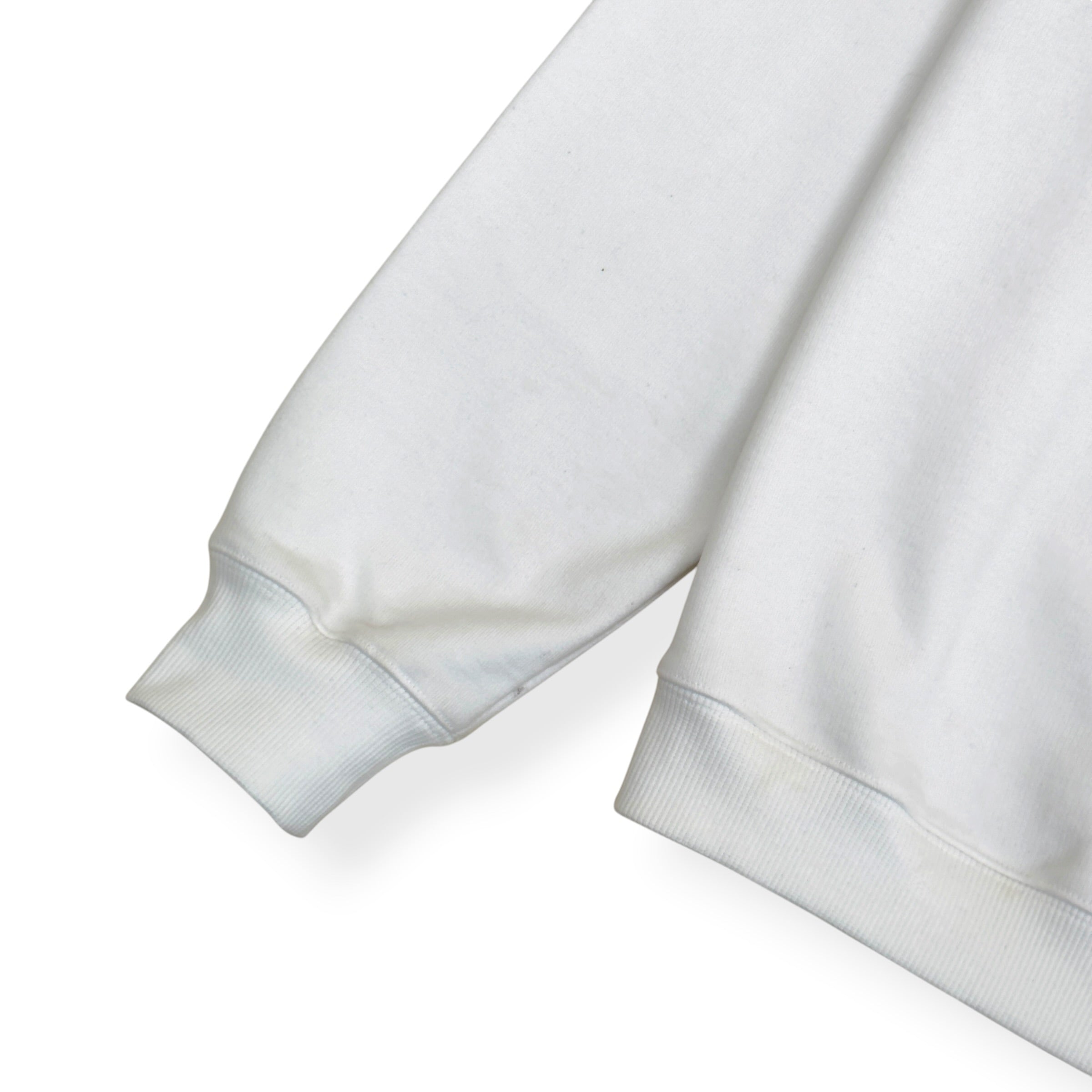 PRADA LOGO SWEATSHIRT WHITE L