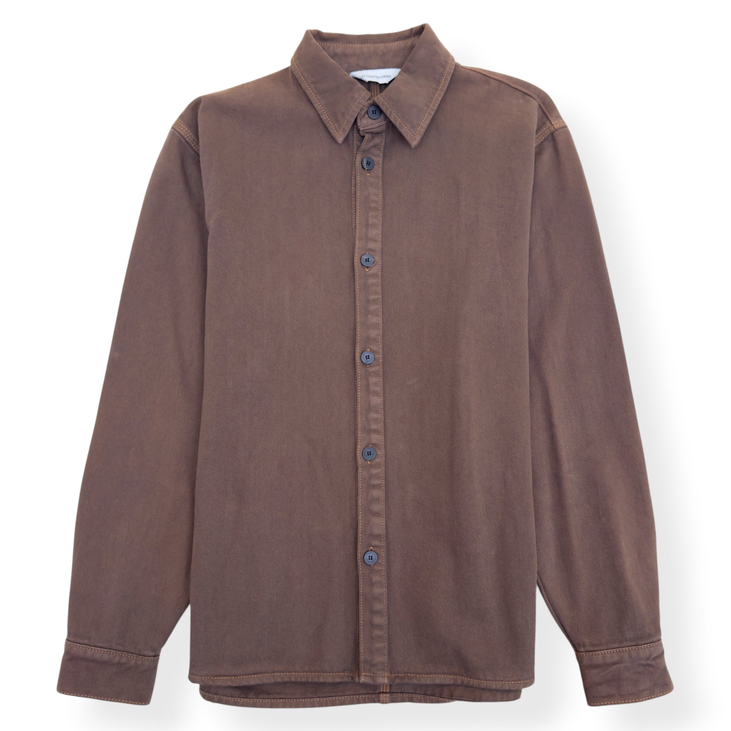 LE17SEPTEMBRE DENIM SHIRT BROWN 44 / M
