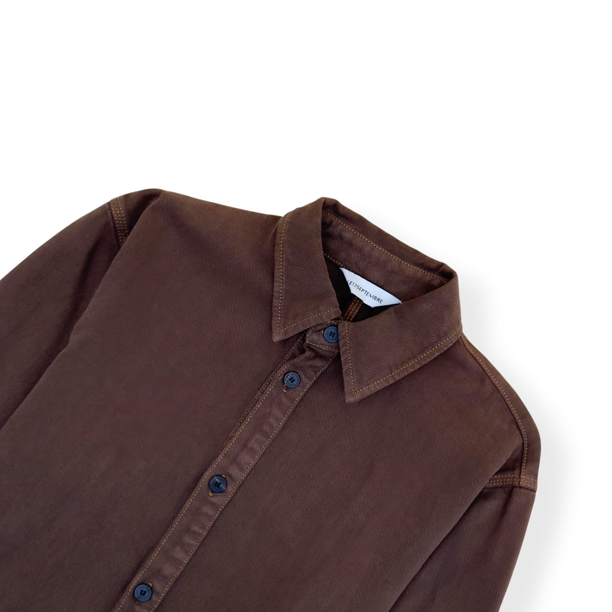 LE17SEPTEMBRE DENIM SHIRT BROWN 44 / M