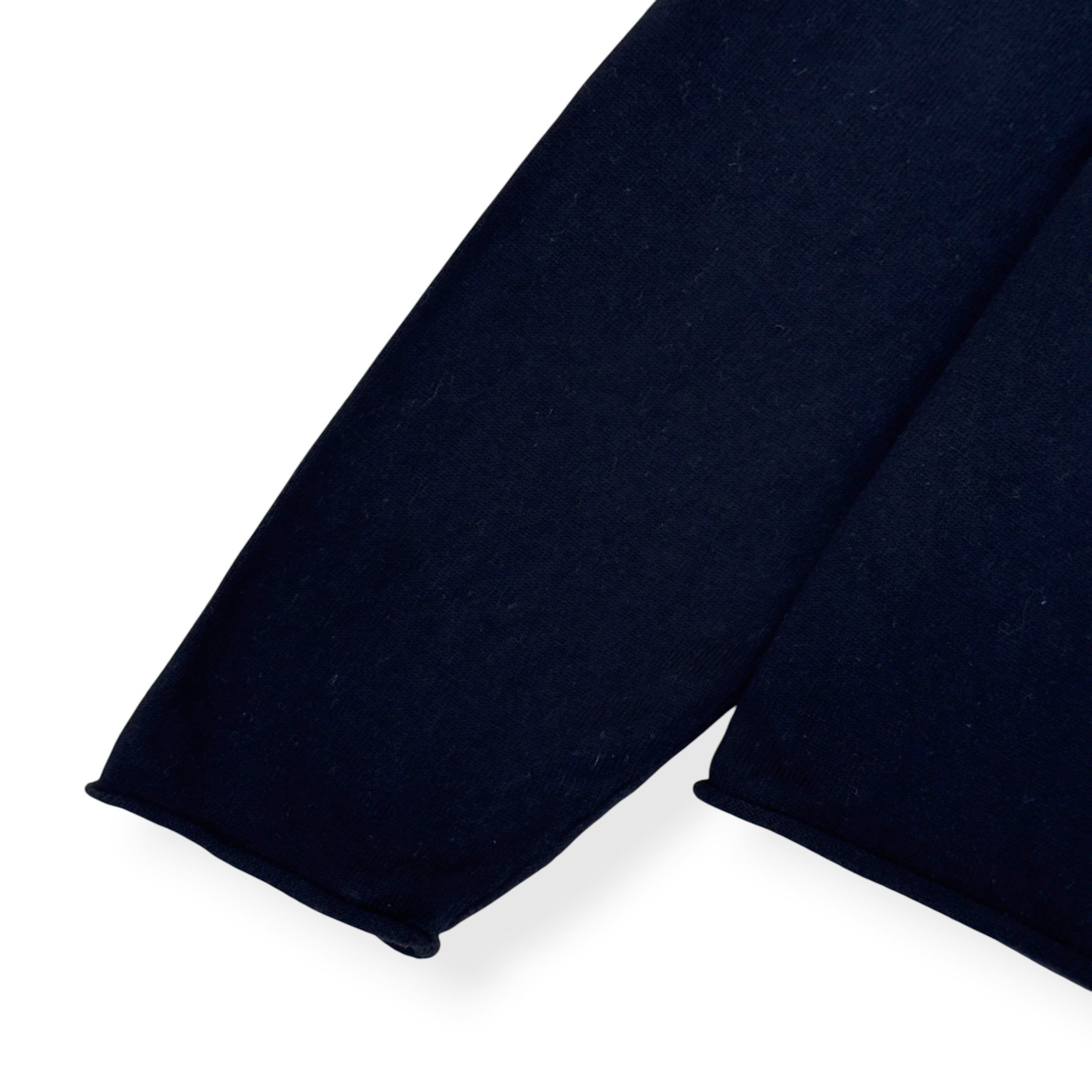 STÜSSY EXPOSED SEAM CREWNECK SWEATSHIRT BLACK S