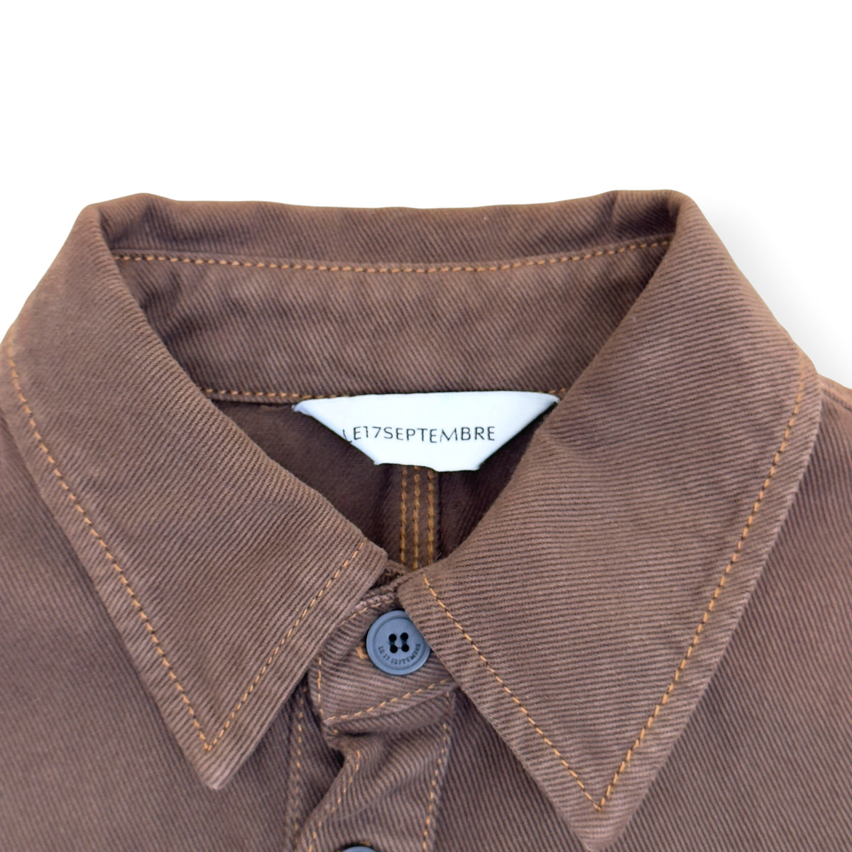 LE17SEPTEMBRE DENIM SHIRT BROWN 44 / M