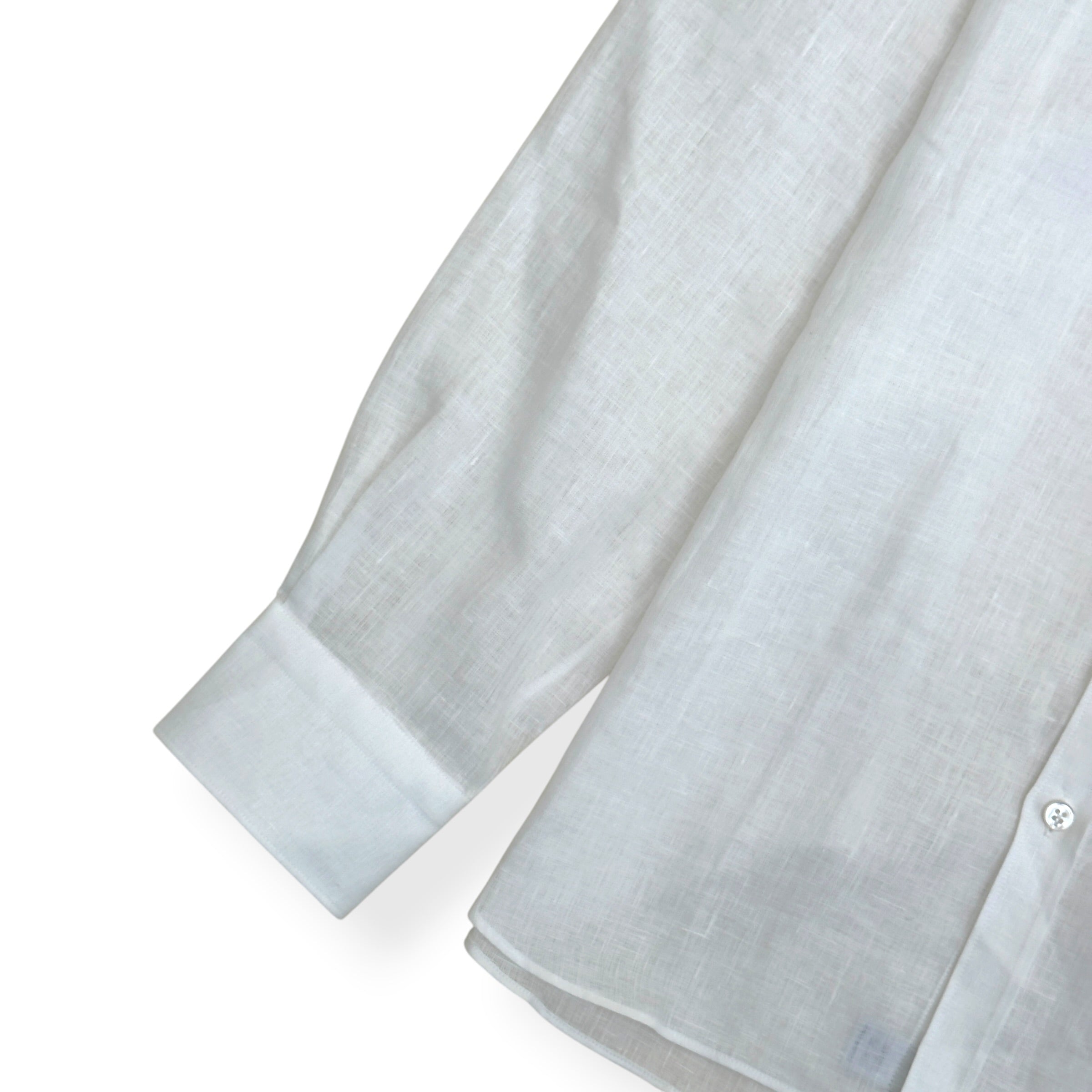 THOM SWEENEY LINEN SHIRT WHITE XL
