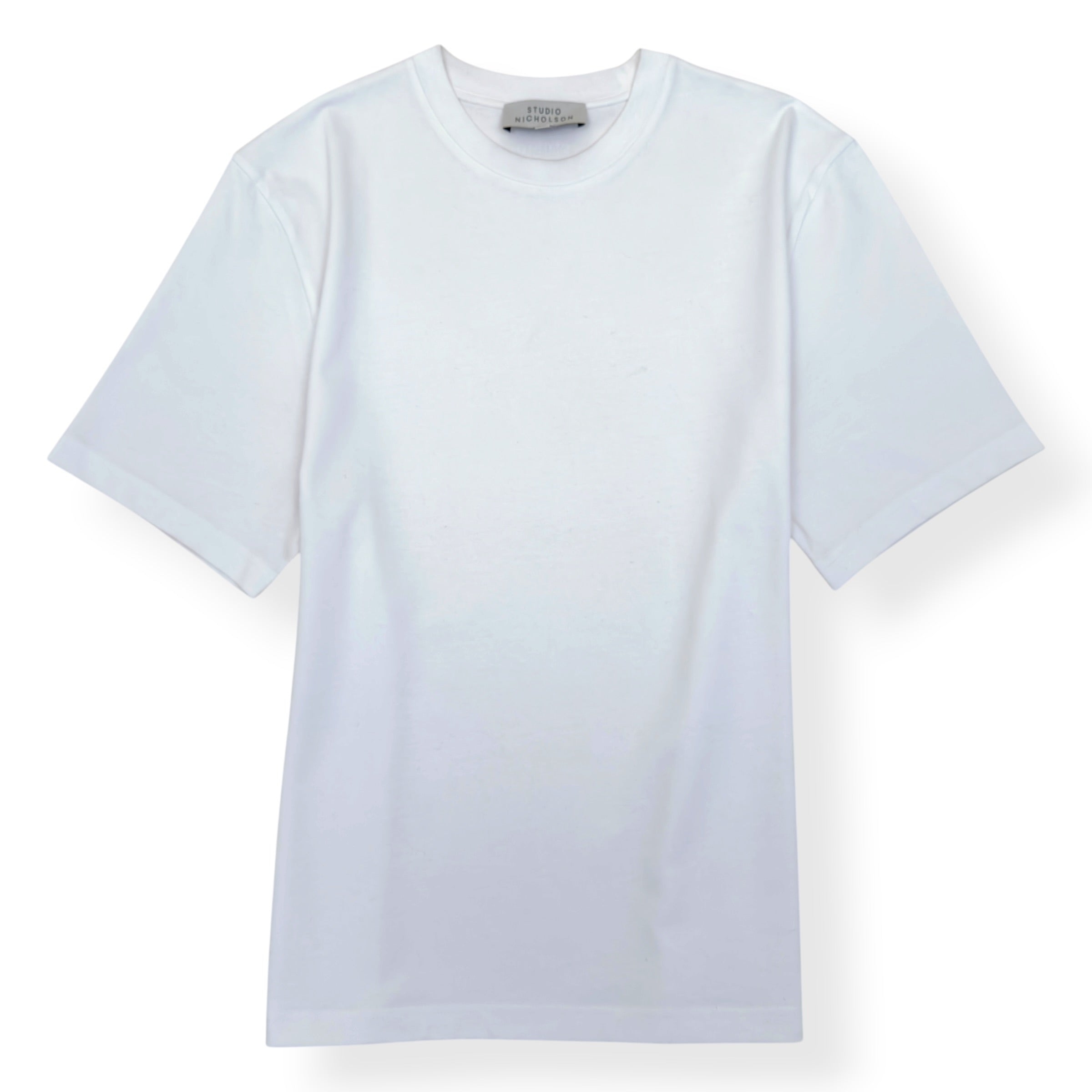 STUDIO NICHOLSON CREWNECK COTTON T-SHIRT WHITE S