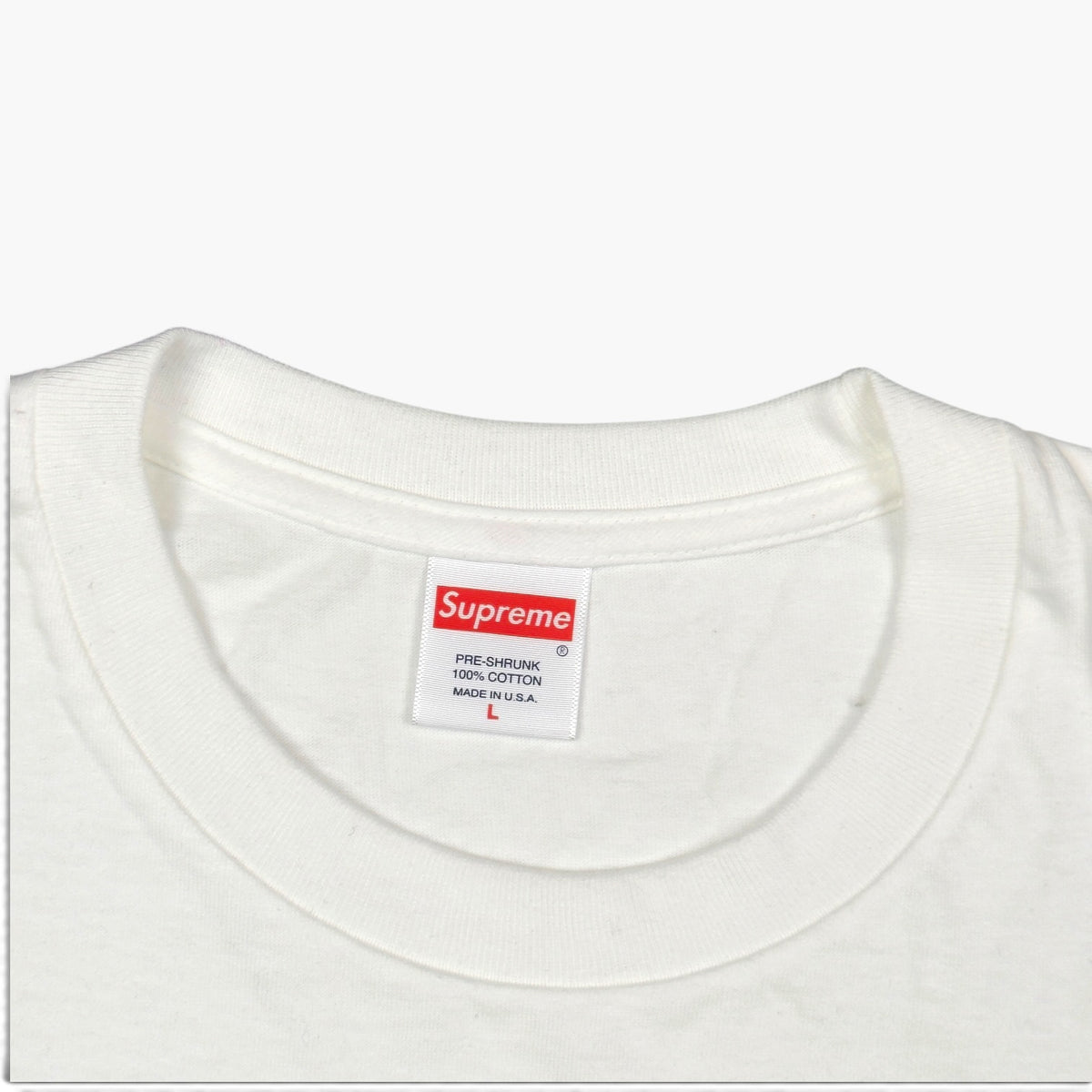SUPREME CHART T-SHIRT WHITE L