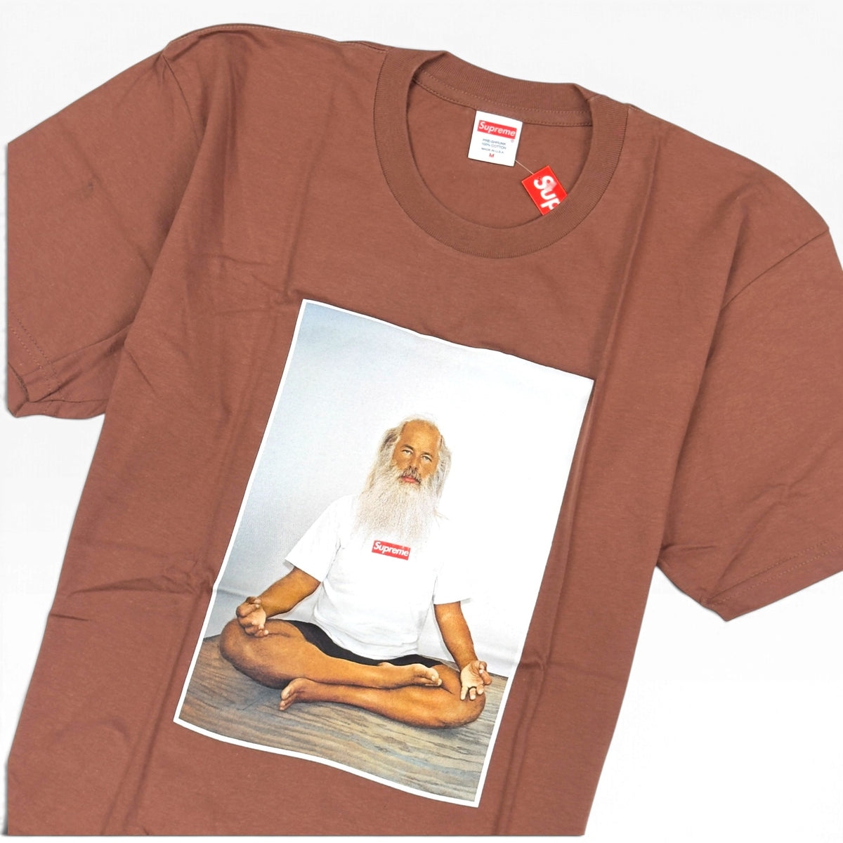 SUPREME RICK RUBIN T-SHIRT BROWN M