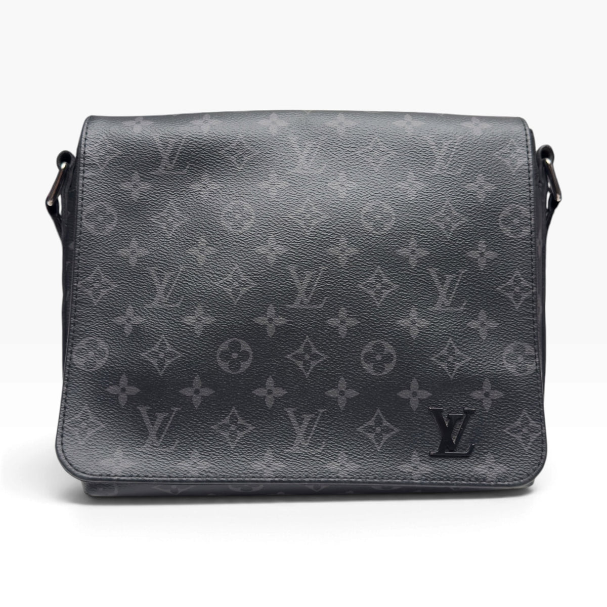 LOUIS VUITTON DISTRICT MESSENGER BAG MONOGRAM ECLIPSE BLACK PM