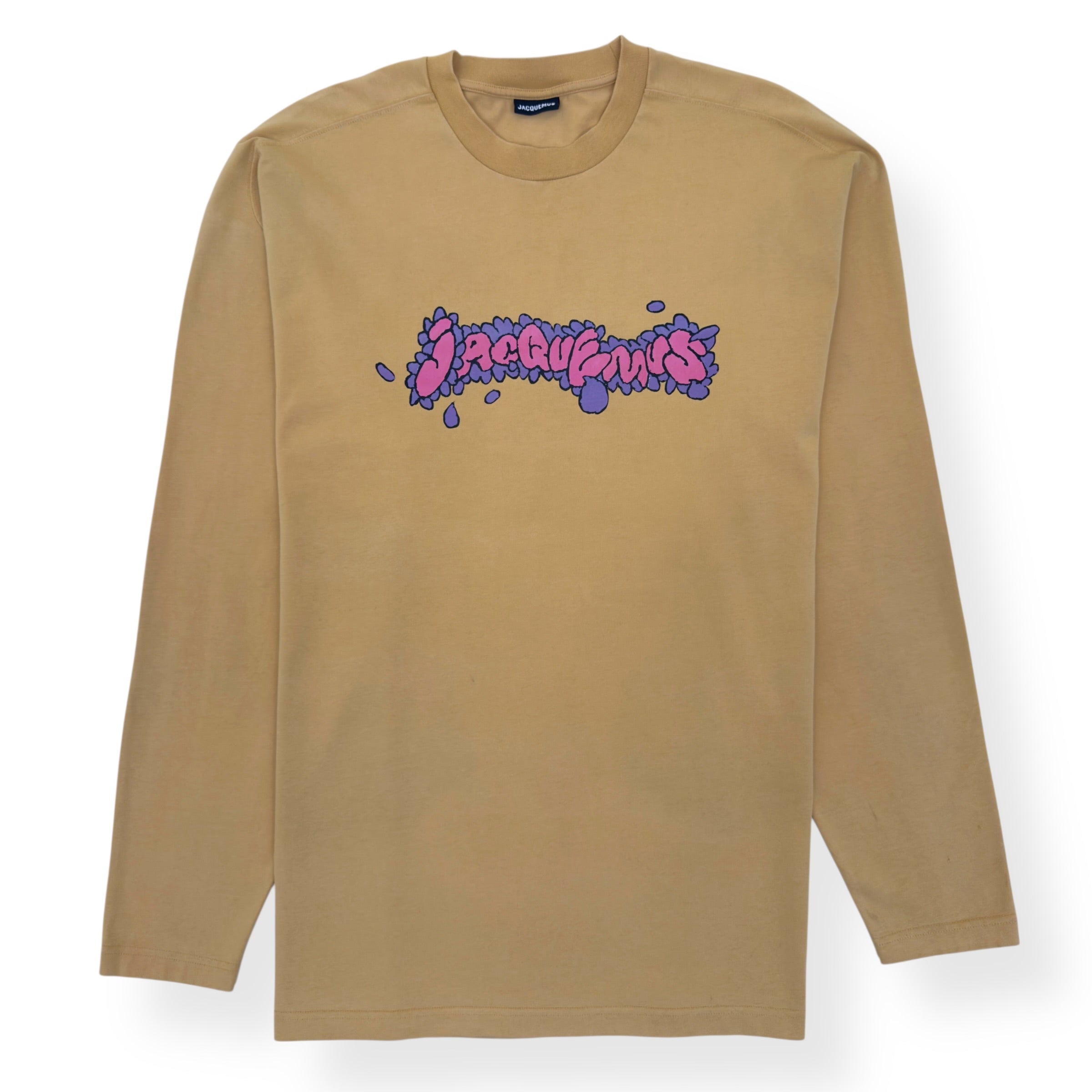 JACQUEMUS LE T-SHIRT DESENHO DAISY LONG-SLEEVE T-SHIRT YELLOW XXL