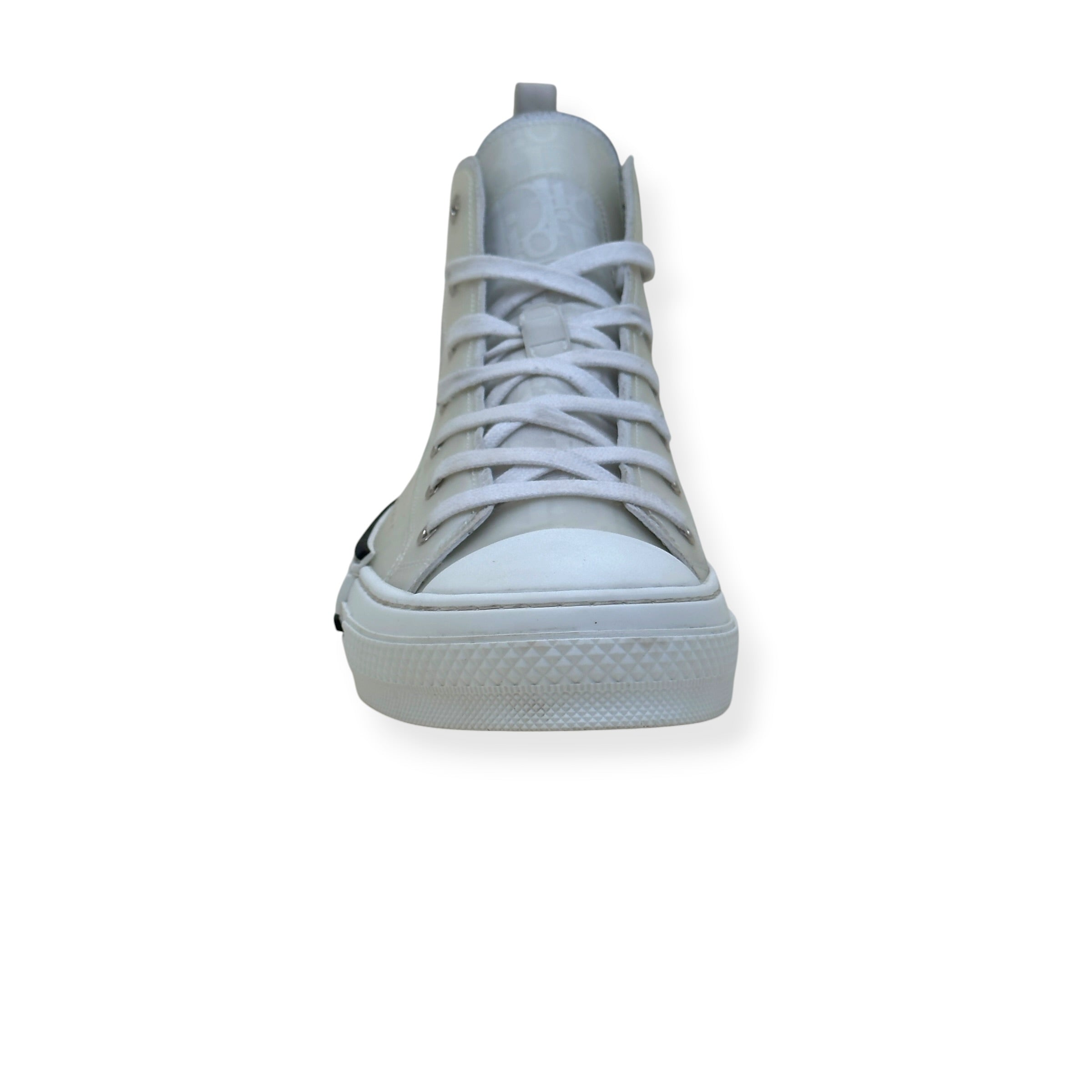 DIOR B23 OBLIQUE HIGH-TOP SNEAKER WHITE 44 / UK10