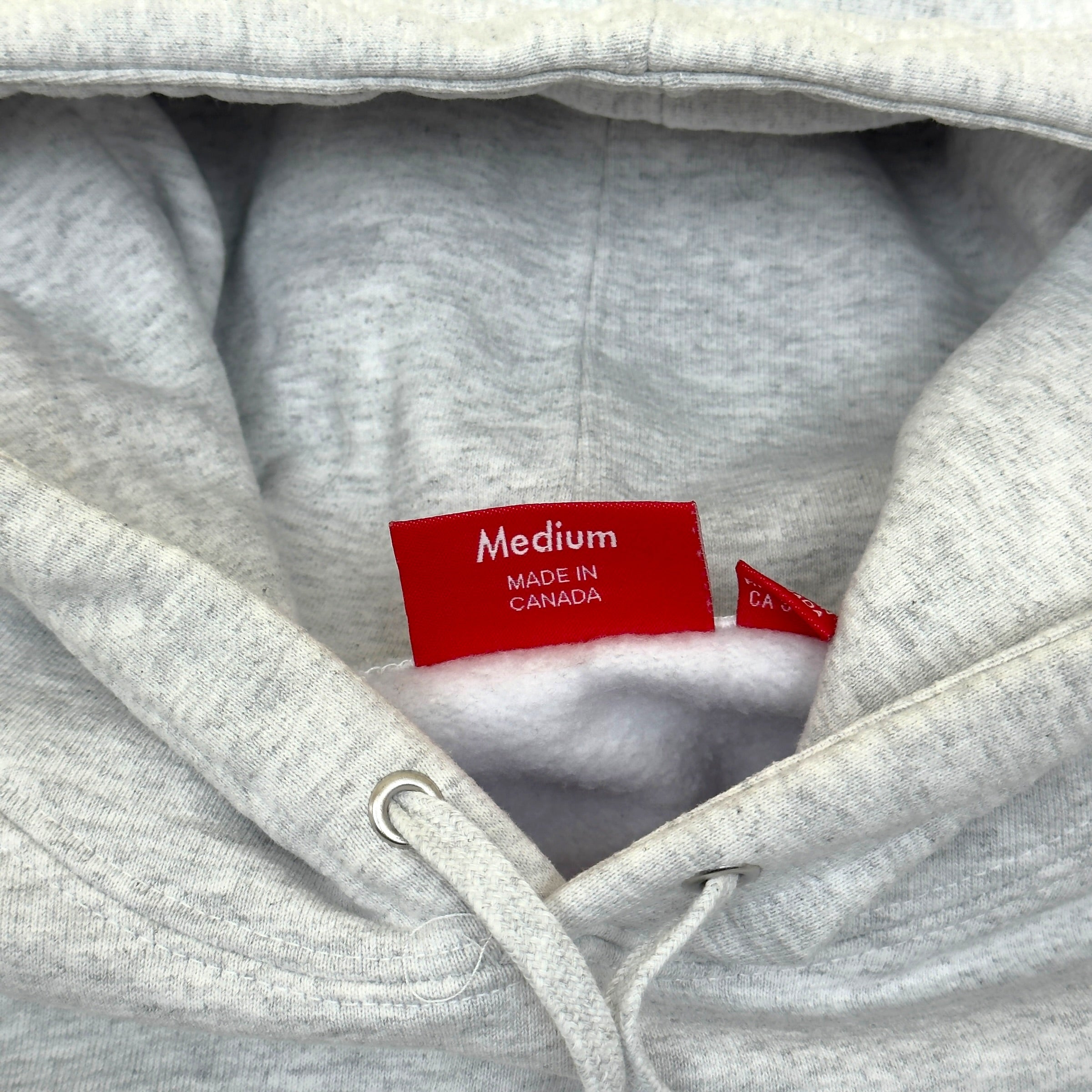 SUPREME WORLDWIDE HOODIE GREY / BLACK M