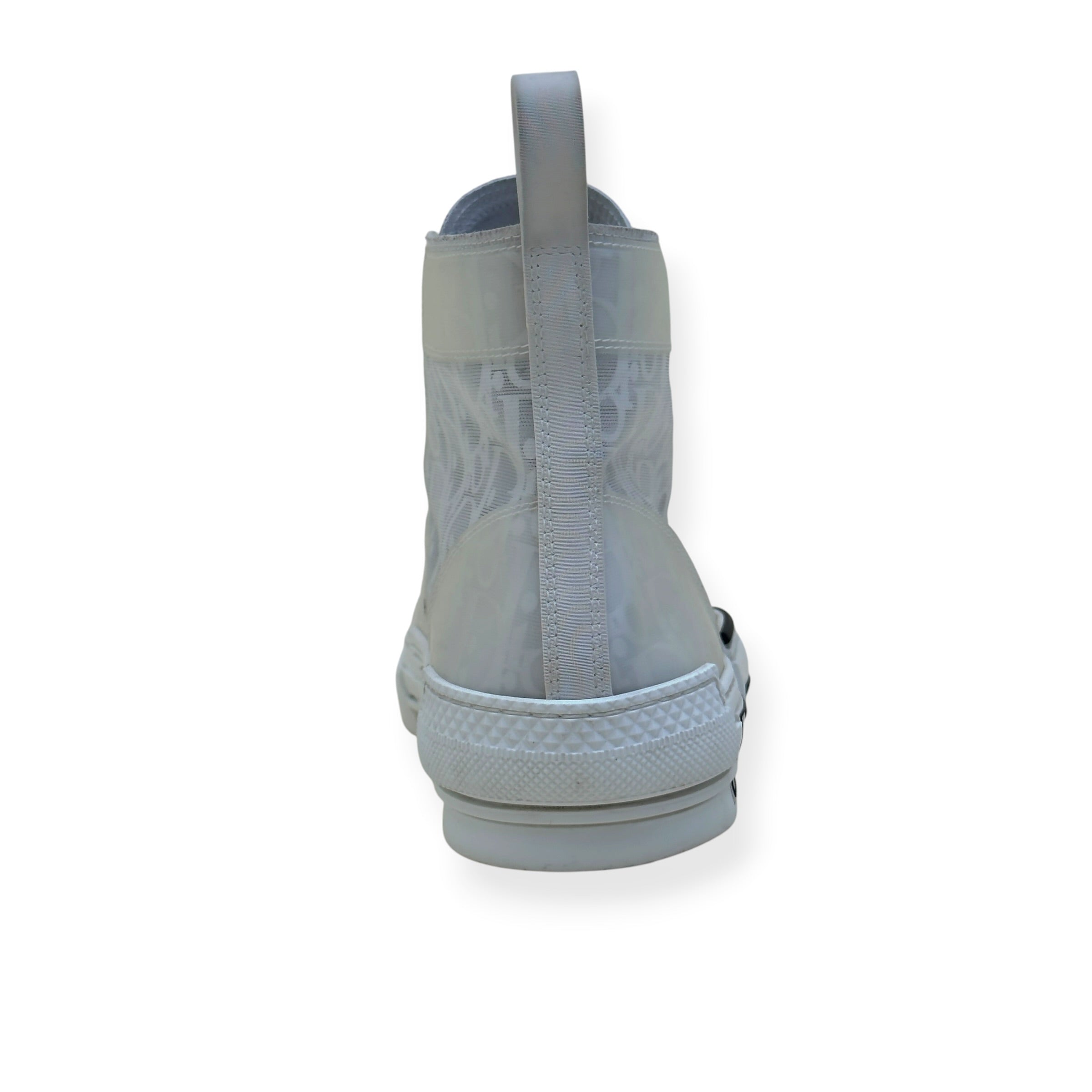DIOR B23 OBLIQUE HIGH-TOP SNEAKER WHITE 44 / UK10