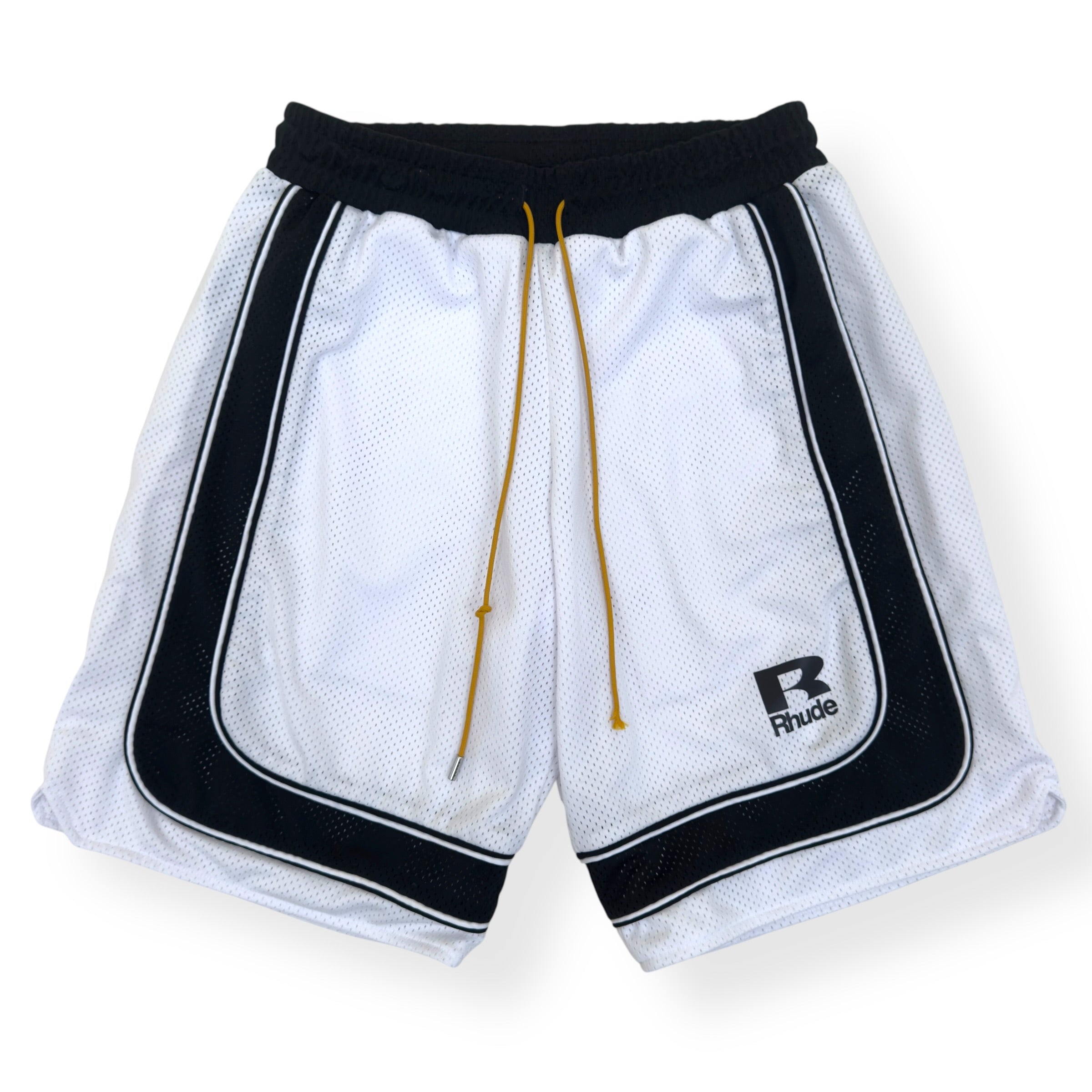 RHDUE BAGGY MESH BASKETBALL SHORTS WHITE / BLACK S