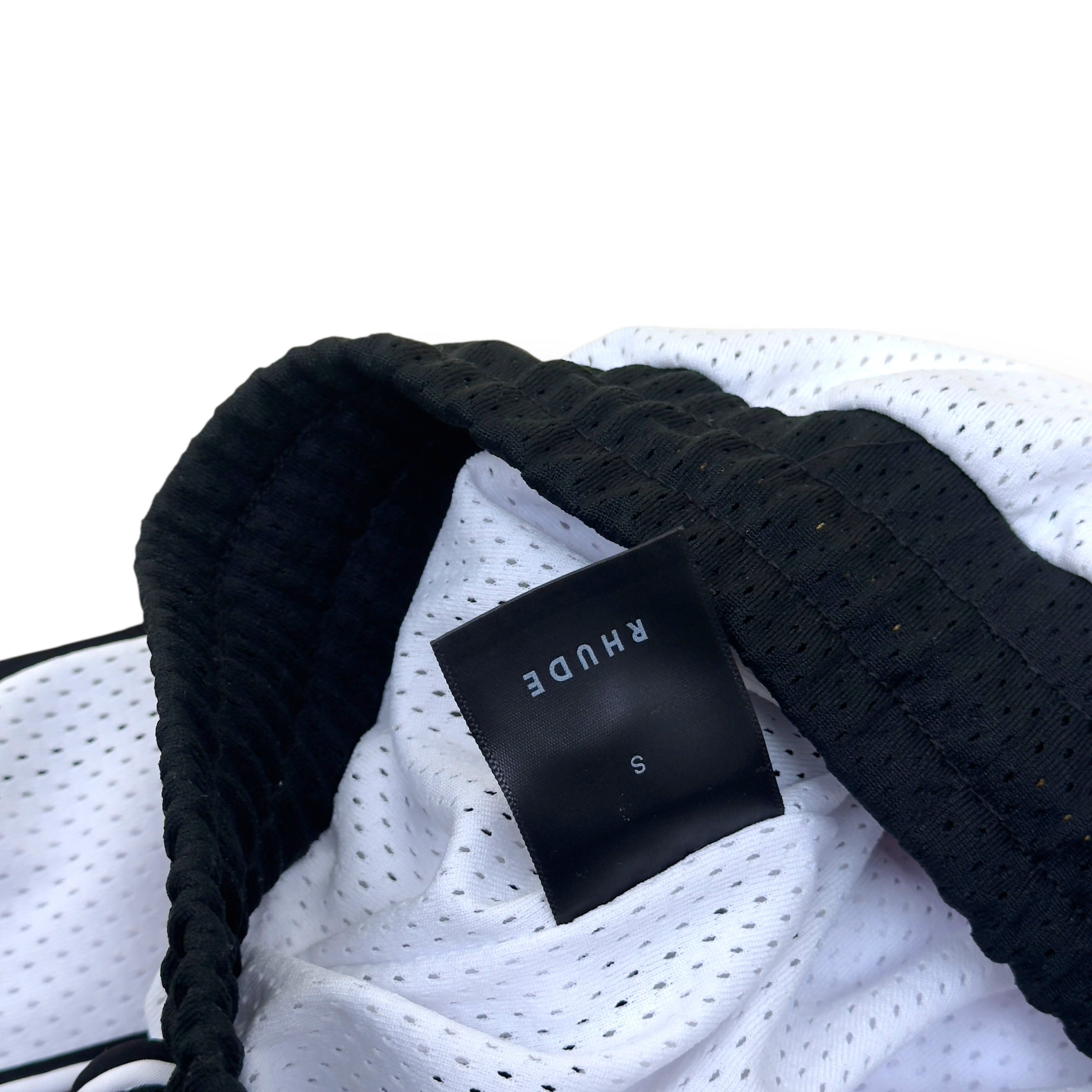 RHDUE BAGGY MESH BASKETBALL SHORTS WHITE / BLACK S
