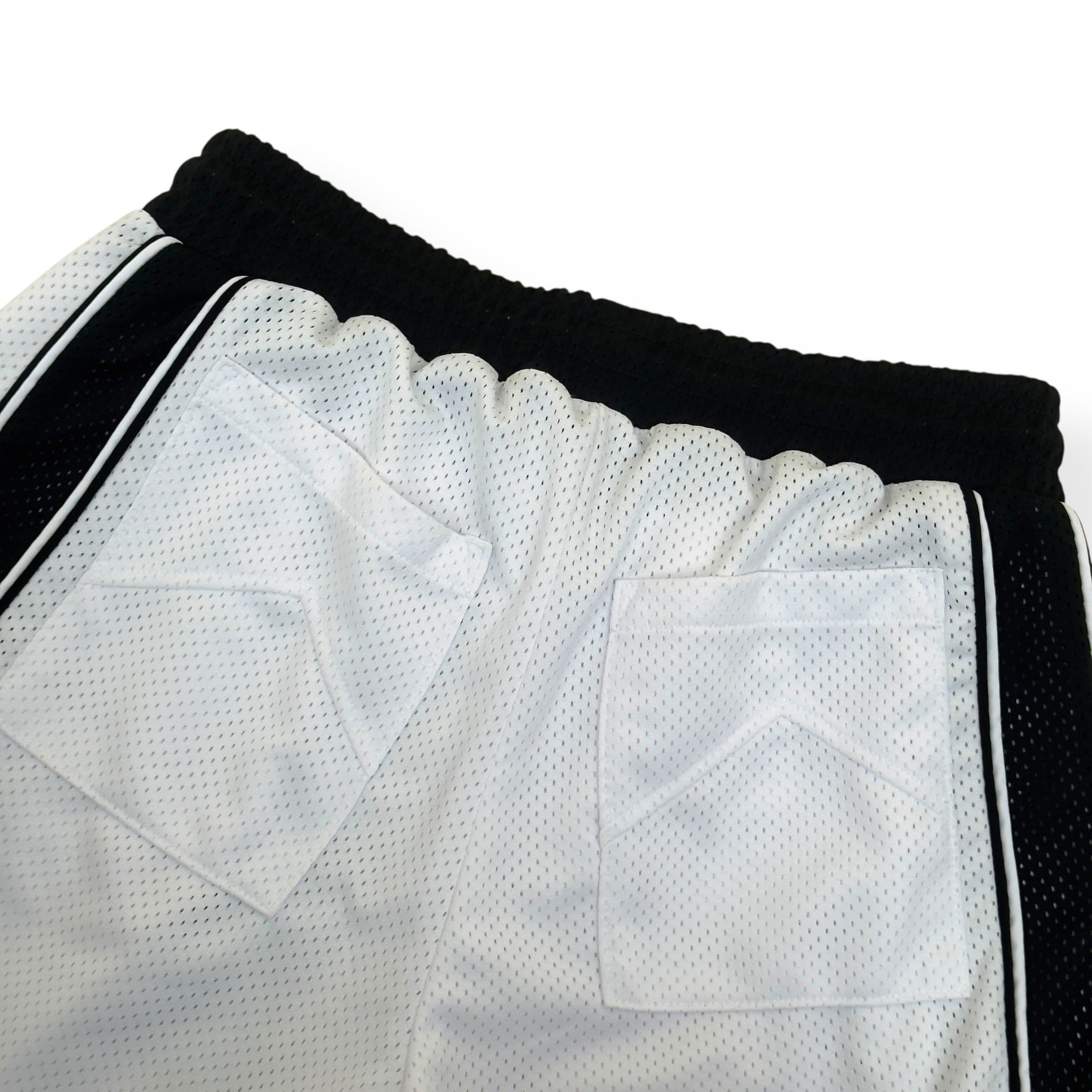 RHDUE BAGGY MESH BASKETBALL SHORTS WHITE / BLACK S