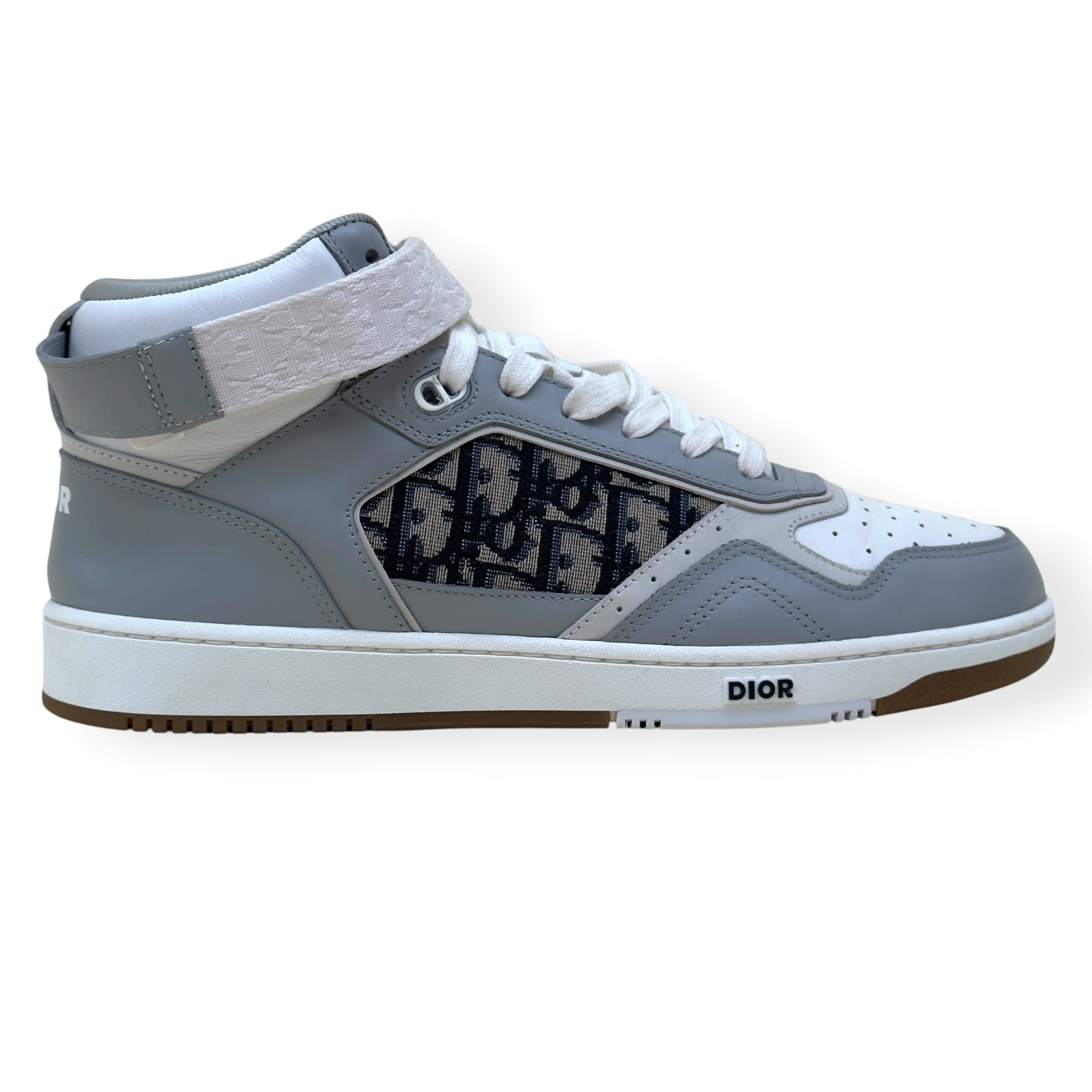 DIOR B27 HIGH-TOP OBLIQUE SNEAKER WHITE / GREY 44 / UK10