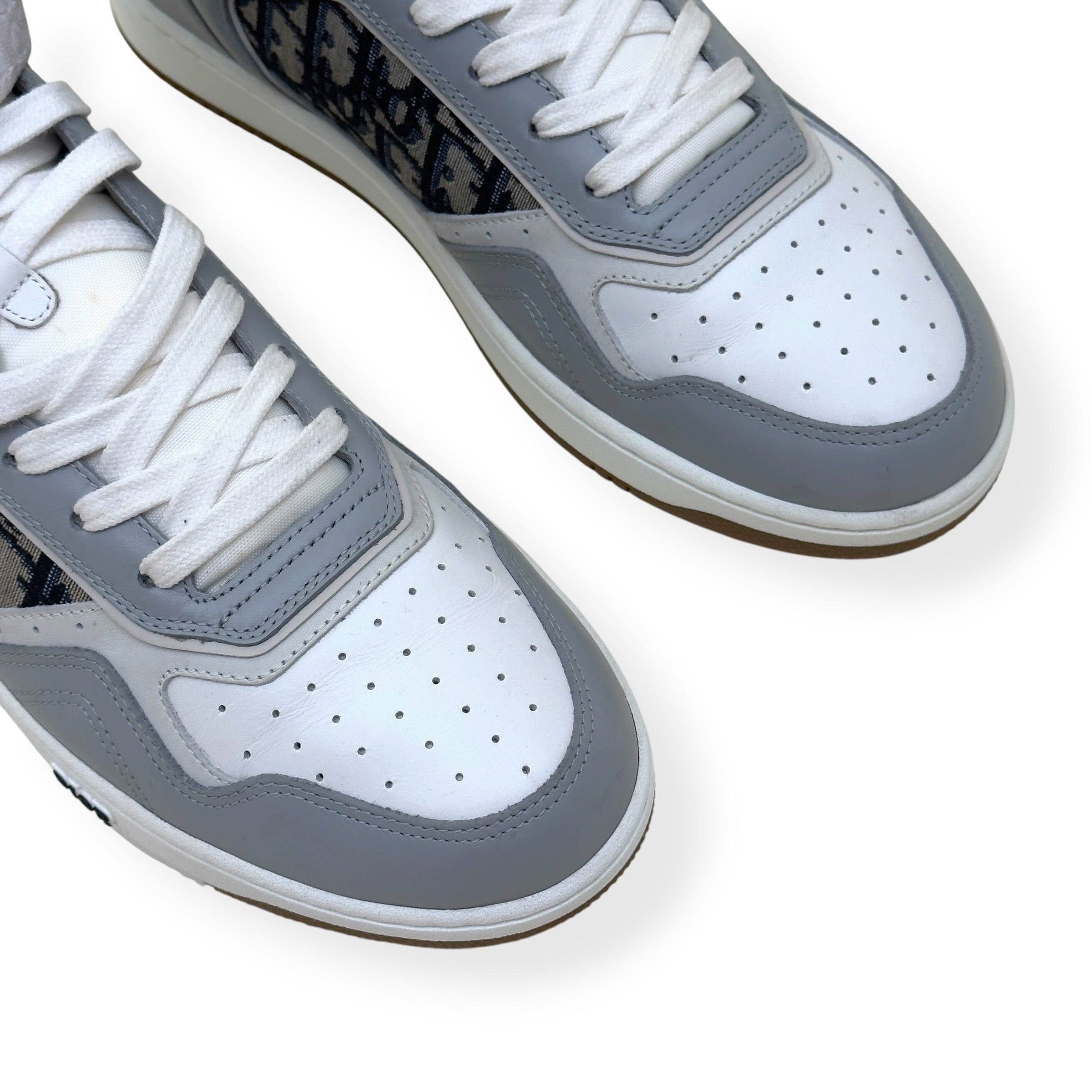 DIOR B27 HIGH-TOP OBLIQUE SNEAKER WHITE / GREY 44 / UK10