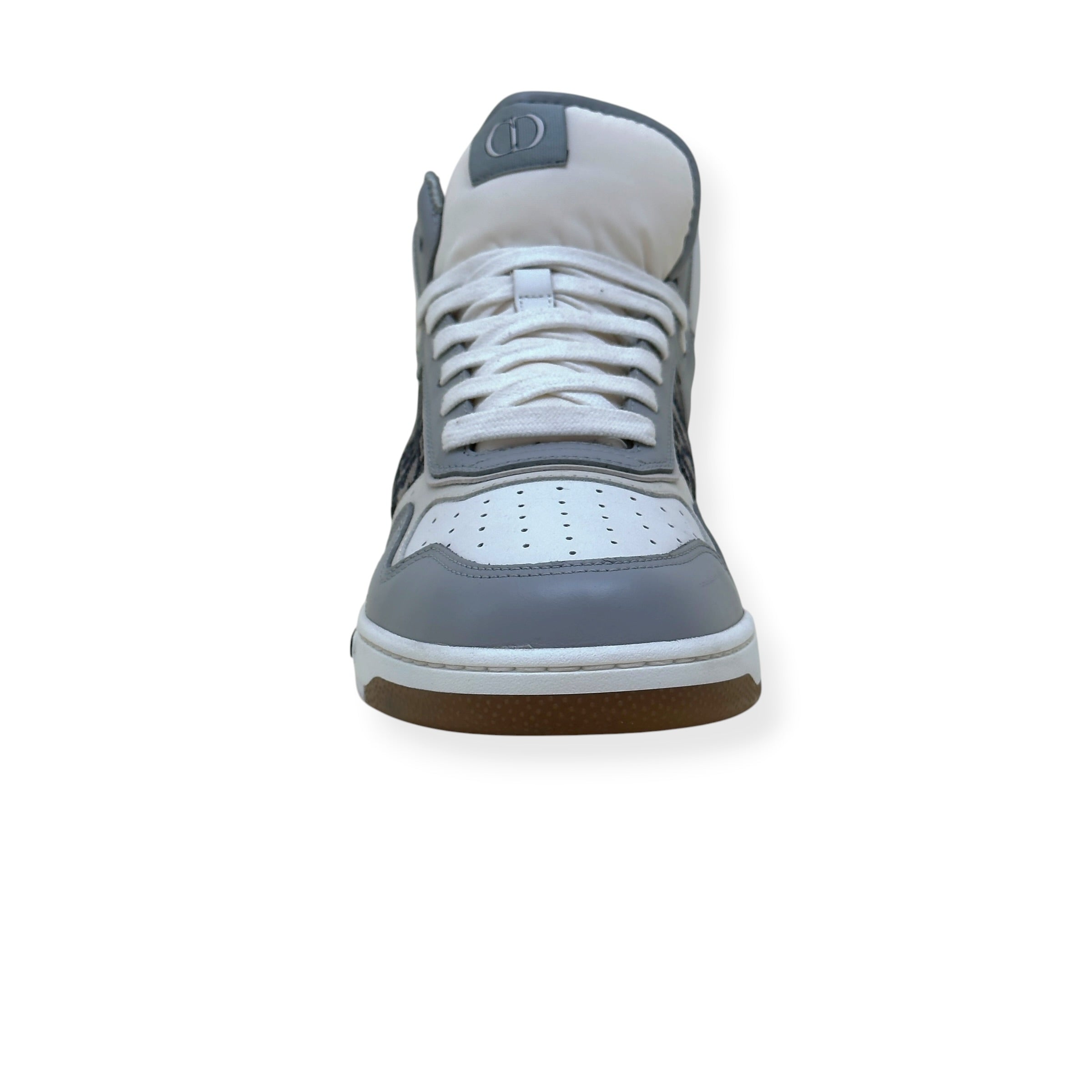 DIOR B27 HIGH-TOP OBLIQUE SNEAKER WHITE / GREY 42 / UK8