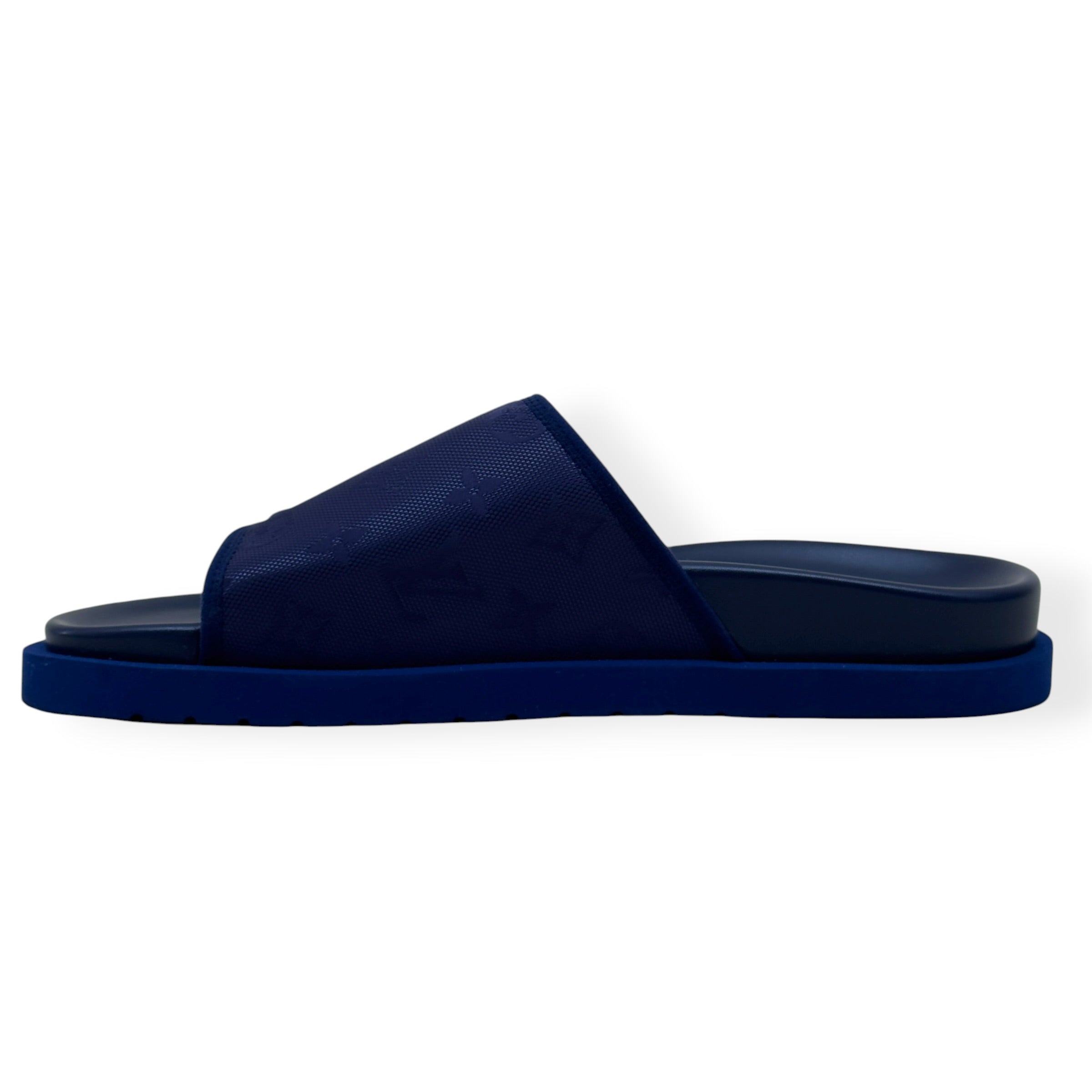 LOUIS VUITTON MONOGRAM MIAMI MULES NAVY UK10