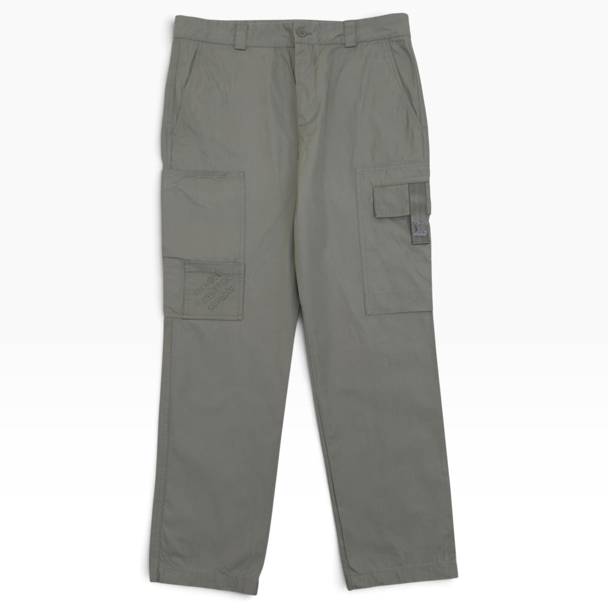 LOUIS VUITTON MARQUE L.VUITTON DEPOSEE CARGO TROUSERS SAGE GREEN 50 / M