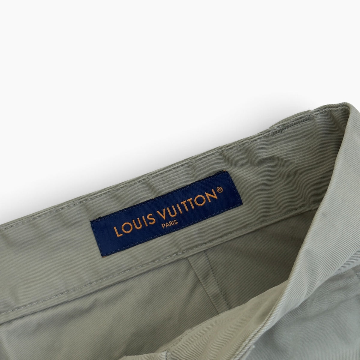 LOUIS VUITTON MARQUE L.VUITTON DEPOSEE CARGO TROUSERS SAGE GREEN 50 / M