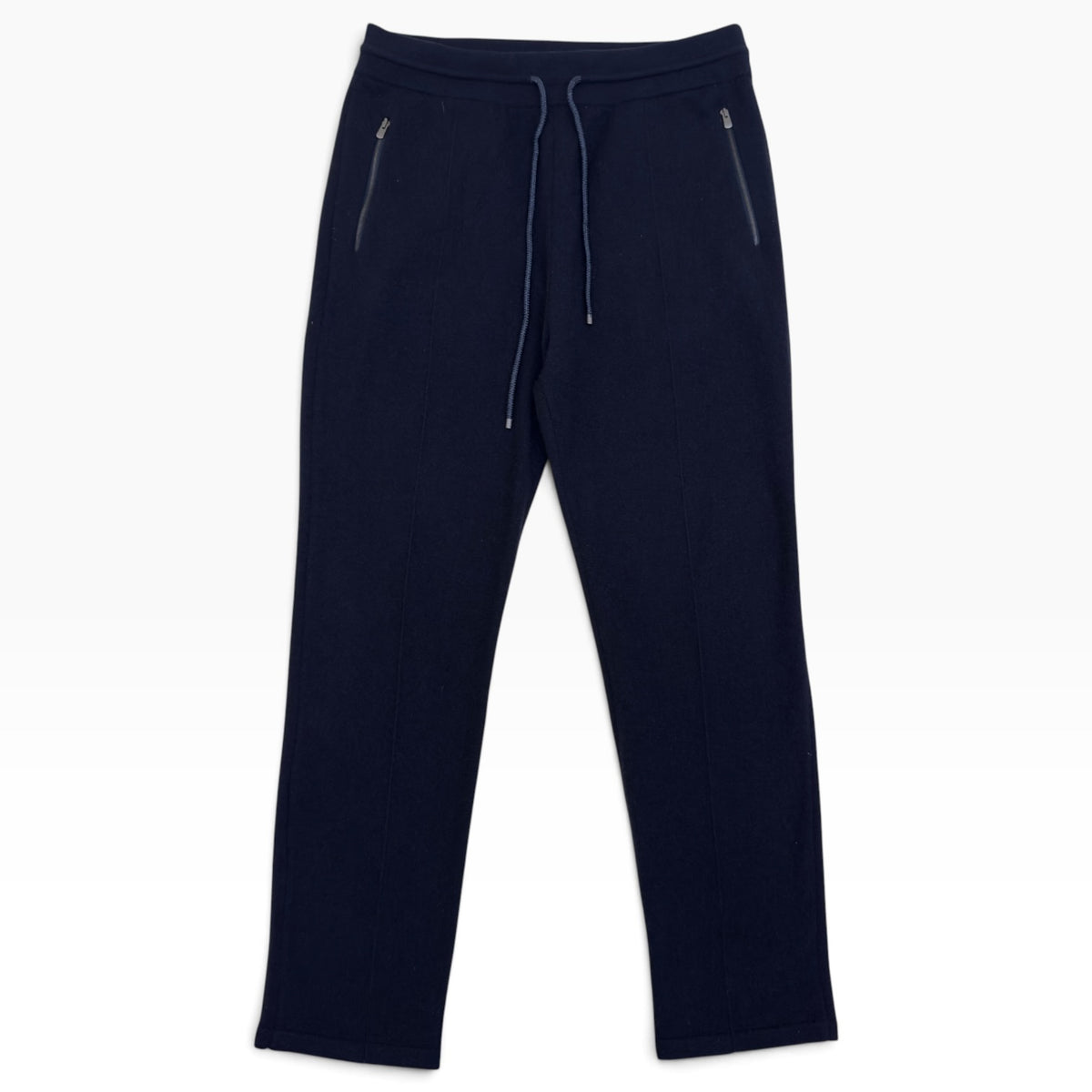 AGNONA CASHMERE DRAWSTRING JOGGERS NAVY M