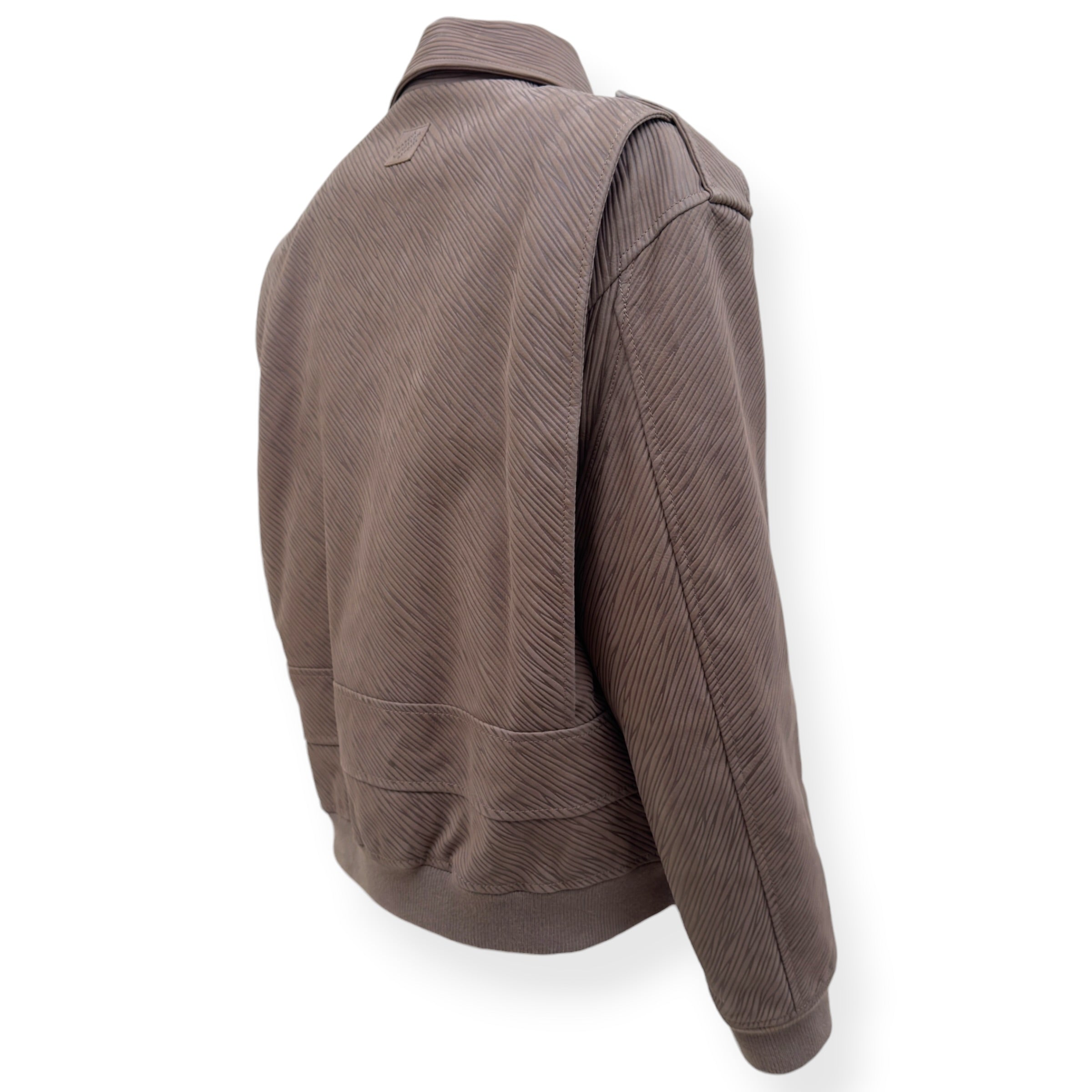 LOUIS VUITTON EPI LEATHER BOMBER JACKET MOCHA BROWN 54 / XL