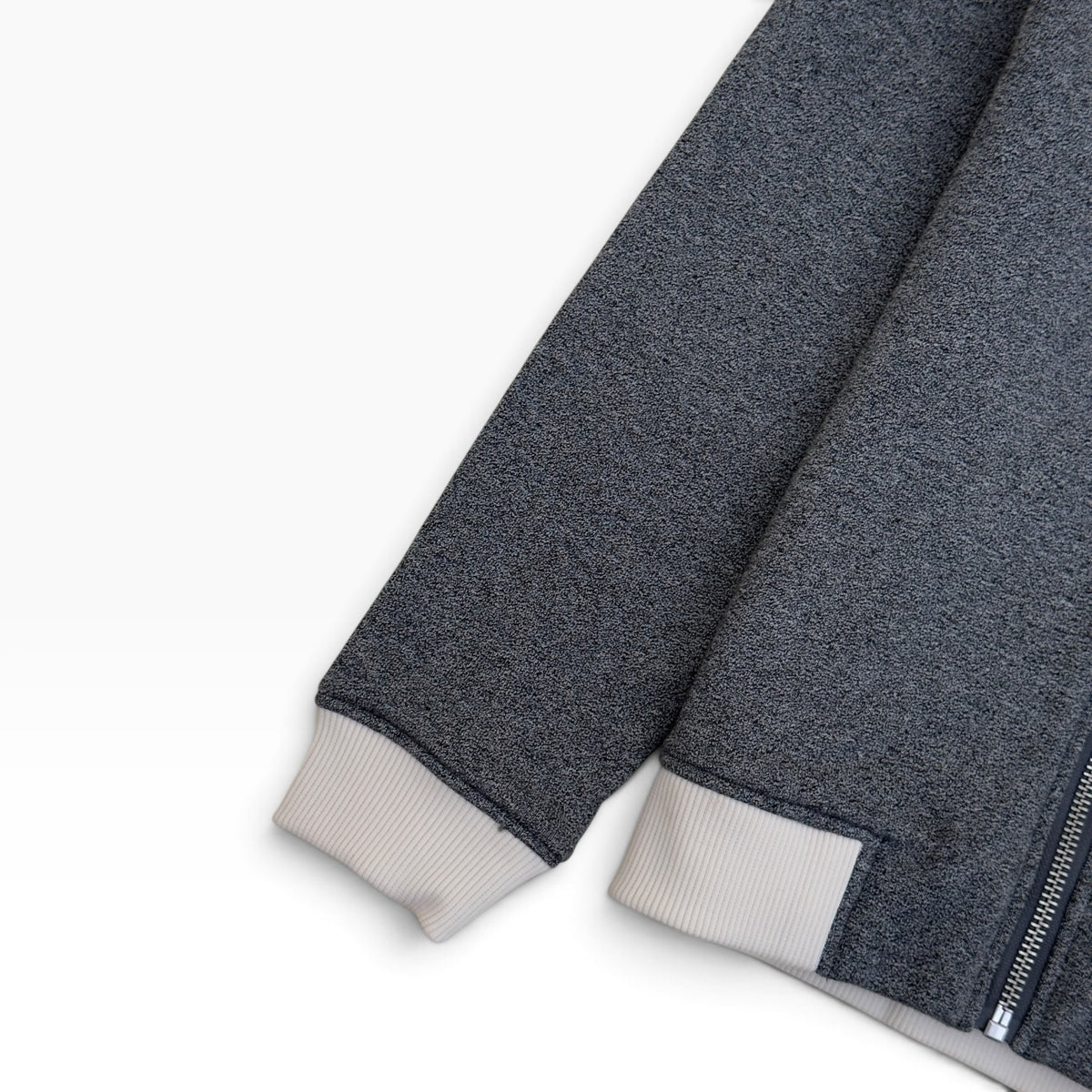BURBERRY ZIP-UP HOODIE GREY / WHITE 8Y
