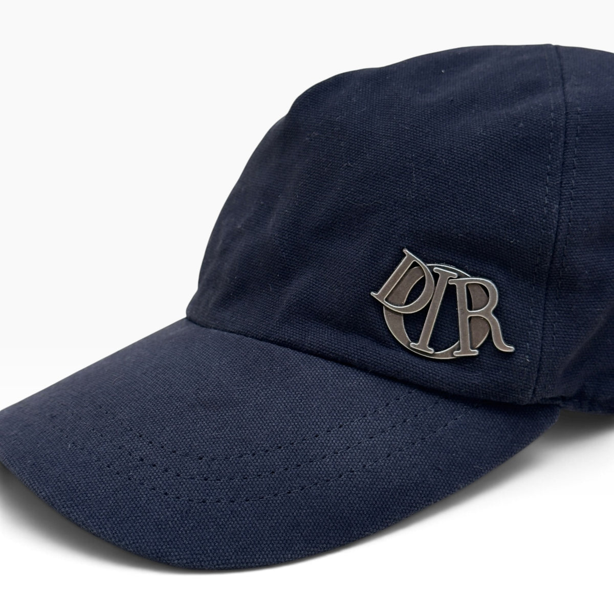 DIOR CHARM LOGO BASEBALL CAP NAVY L