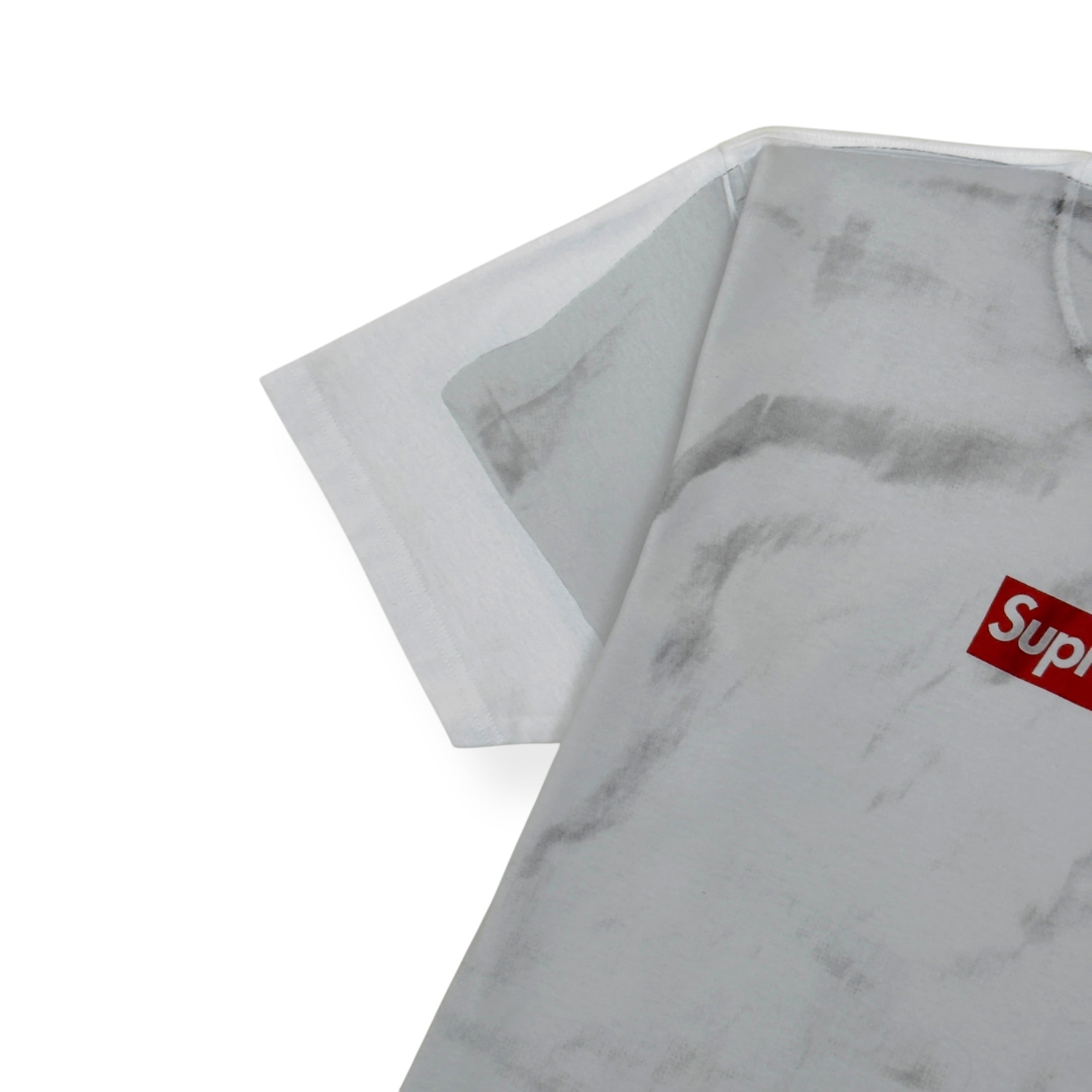 SUPREME X MM6 MAISON MARGIELA BOX LOGO T-SHIRT WHITE / RED M