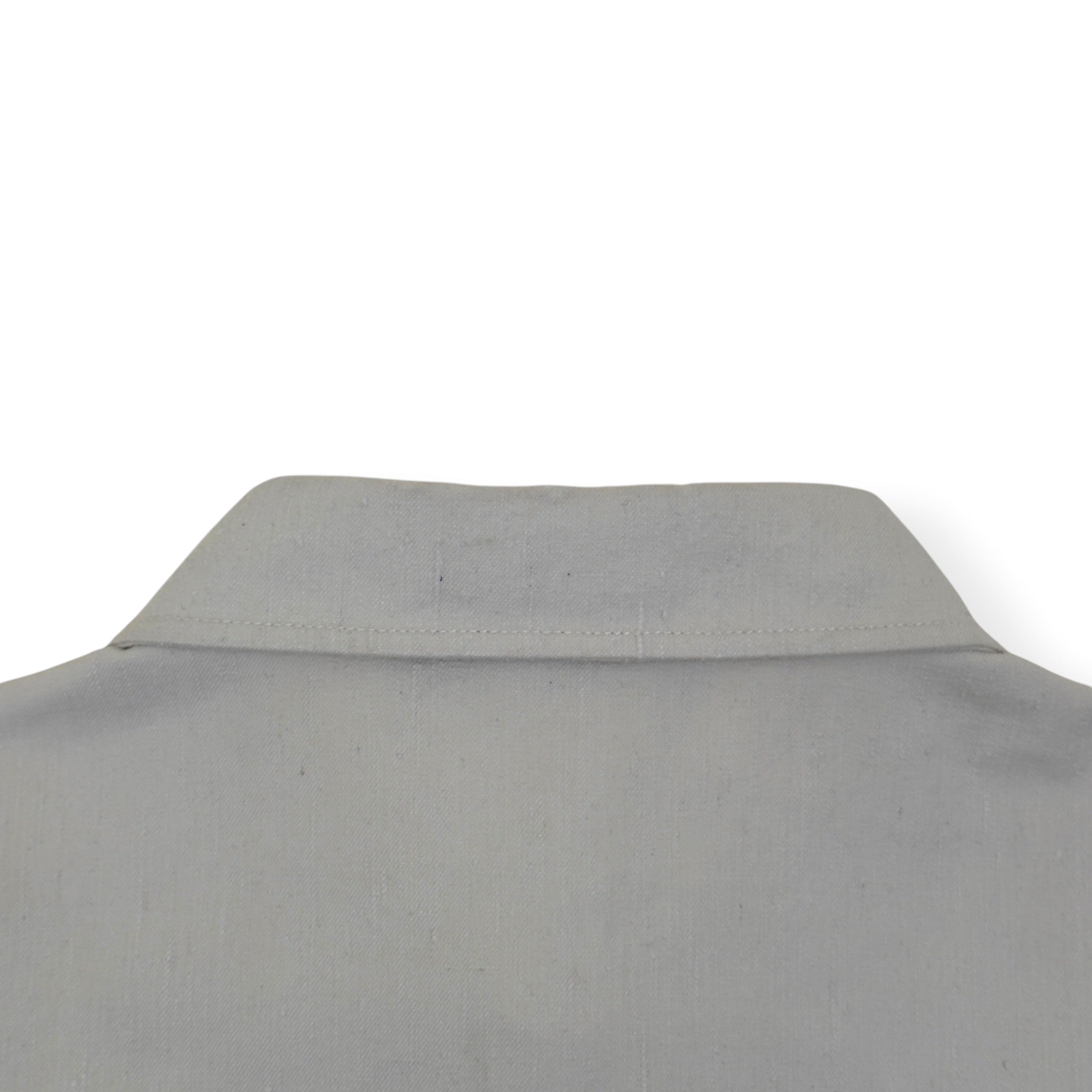 LOUIS VUITTON SILK-BLEND SHORT-SLEEVE SHIRT ECRU XXL