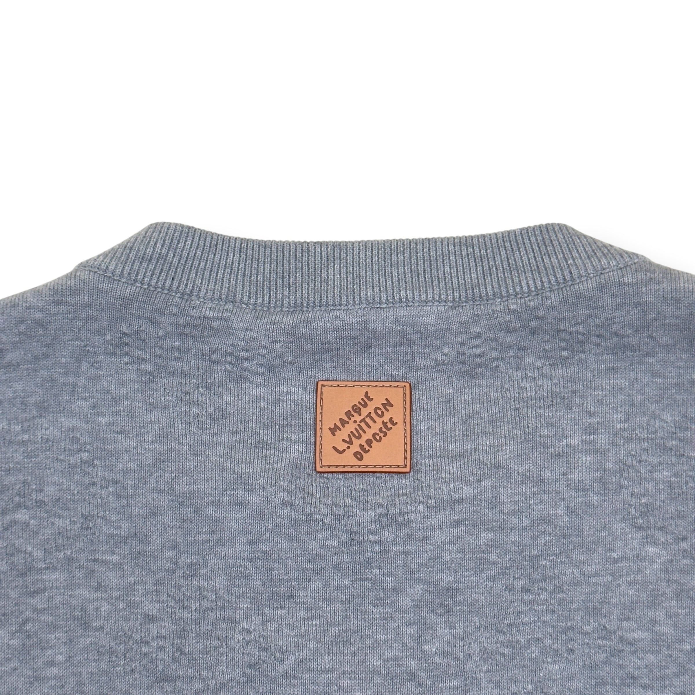 LOUIS VUITTON SAFARI MONOGRAM POINTED PULLOVER GREY XXL