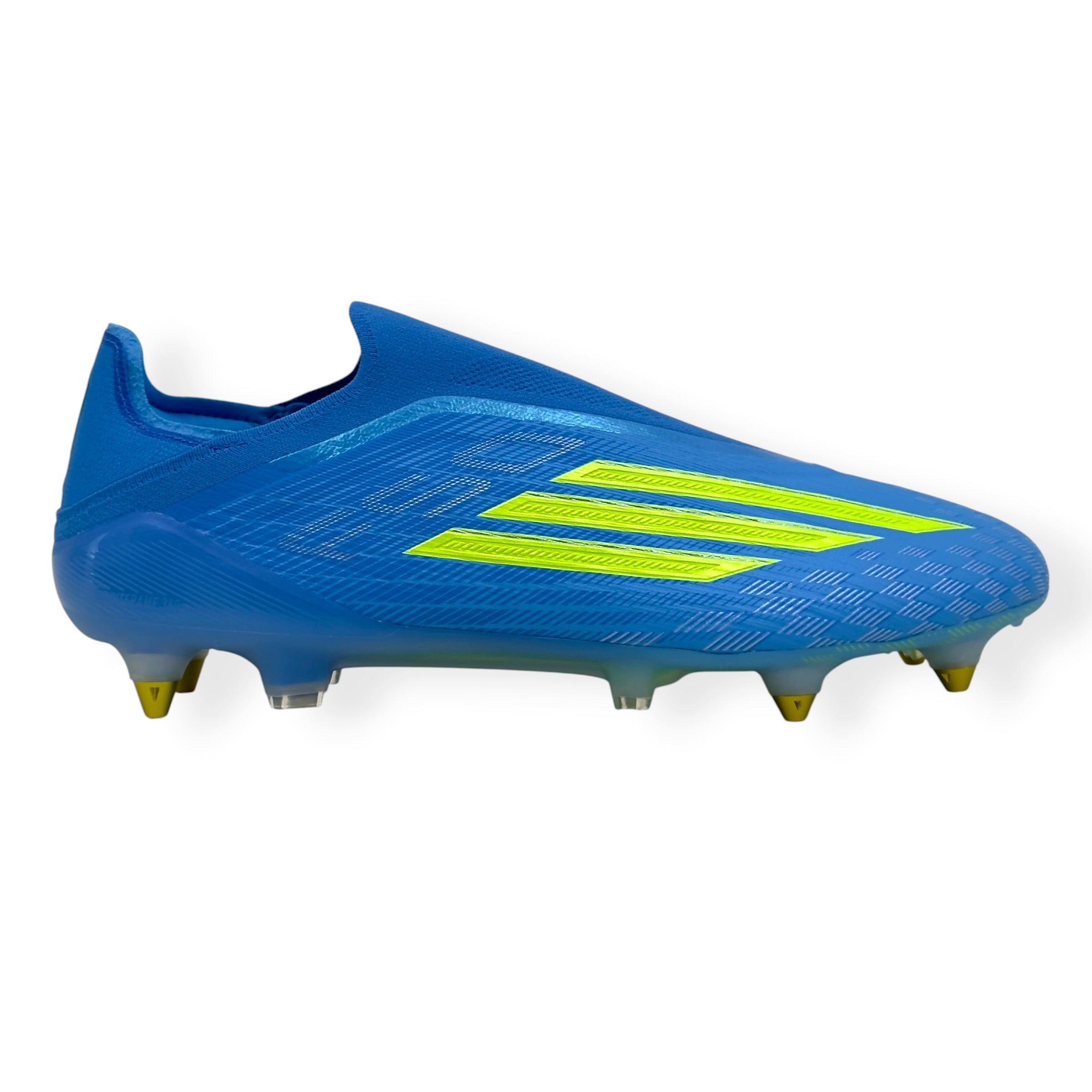ADIDAS F50 ELITE LL SG FOOTBALL BOOTS BLUE / YELLOW UK10.5