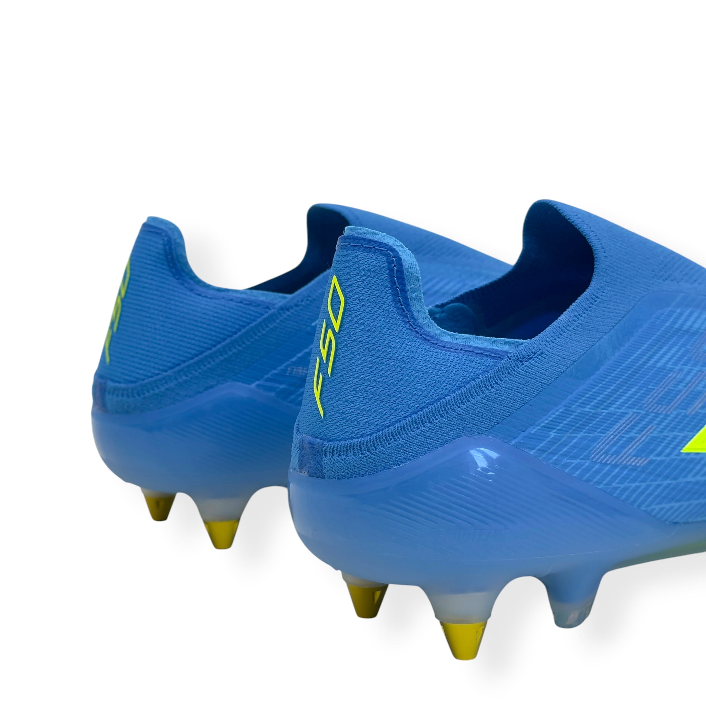ADIDAS F50 ELITE LL SG FOOTBALL BOOTS BLUE / YELLOW UK10.5