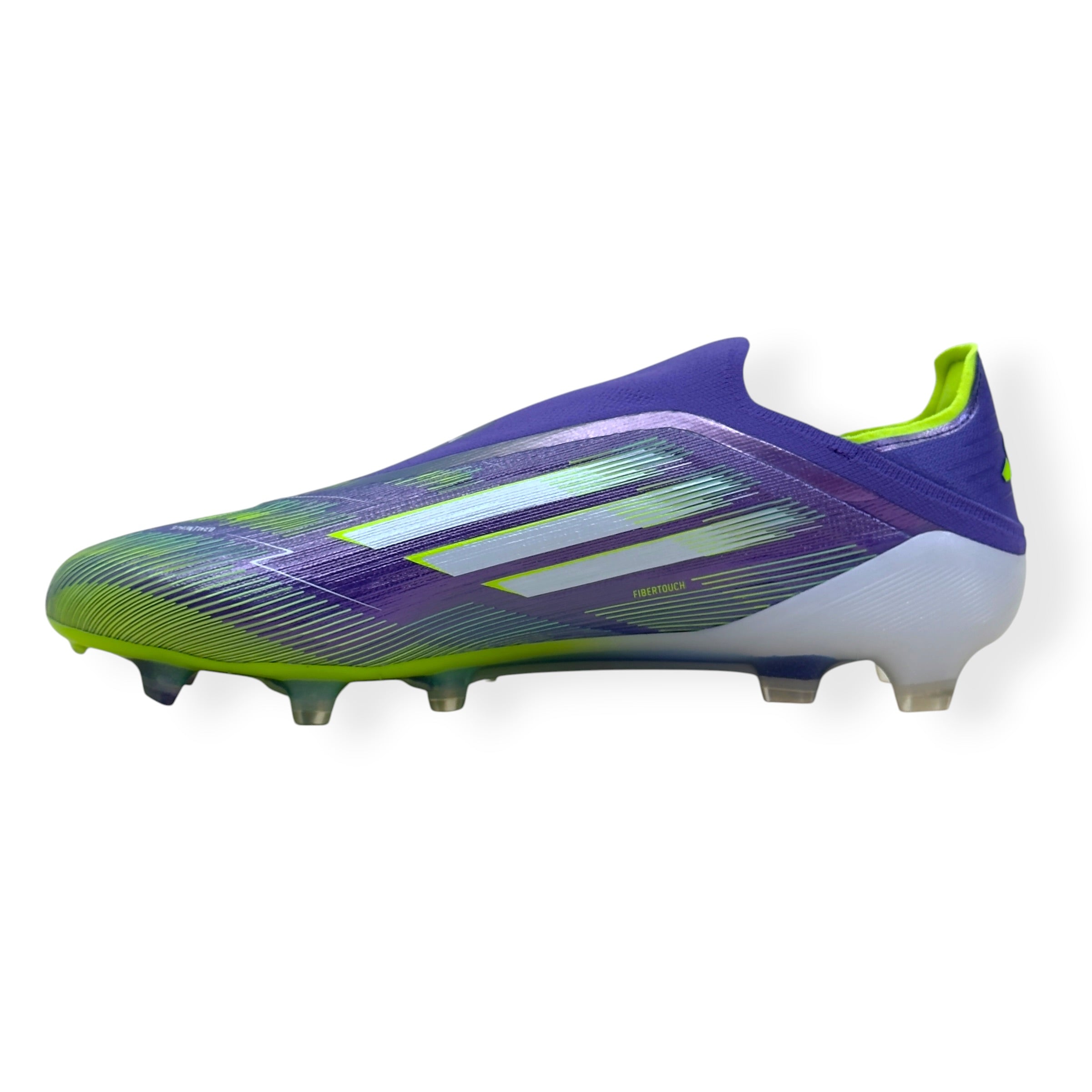 ADIDAS F50 ELITE LL FG FOOTBALL BOOTS PURPLE / GREEN UK10.5