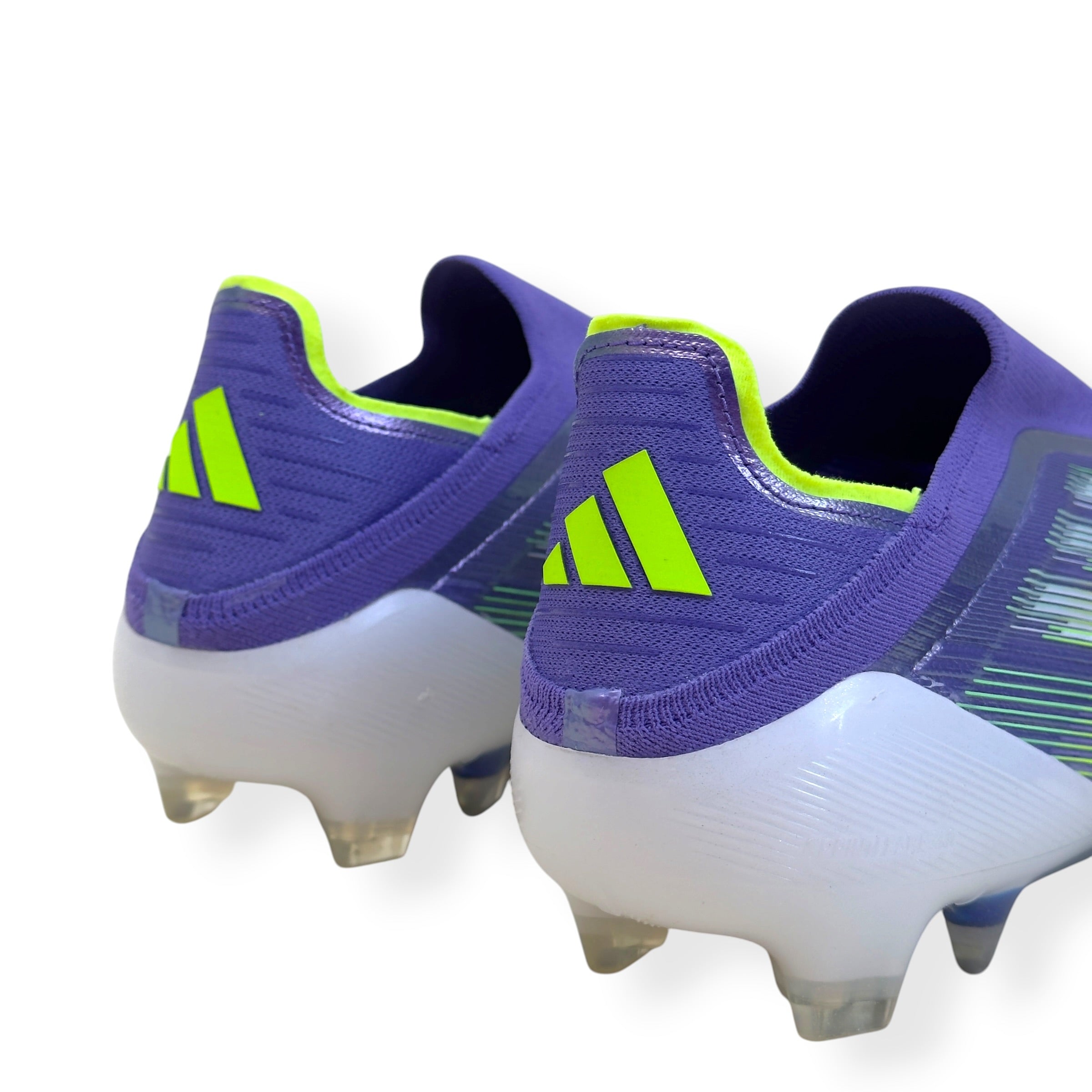 ADIDAS F50 ELITE LL FG FOOTBALL BOOTS PURPLE / GREEN UK10.5