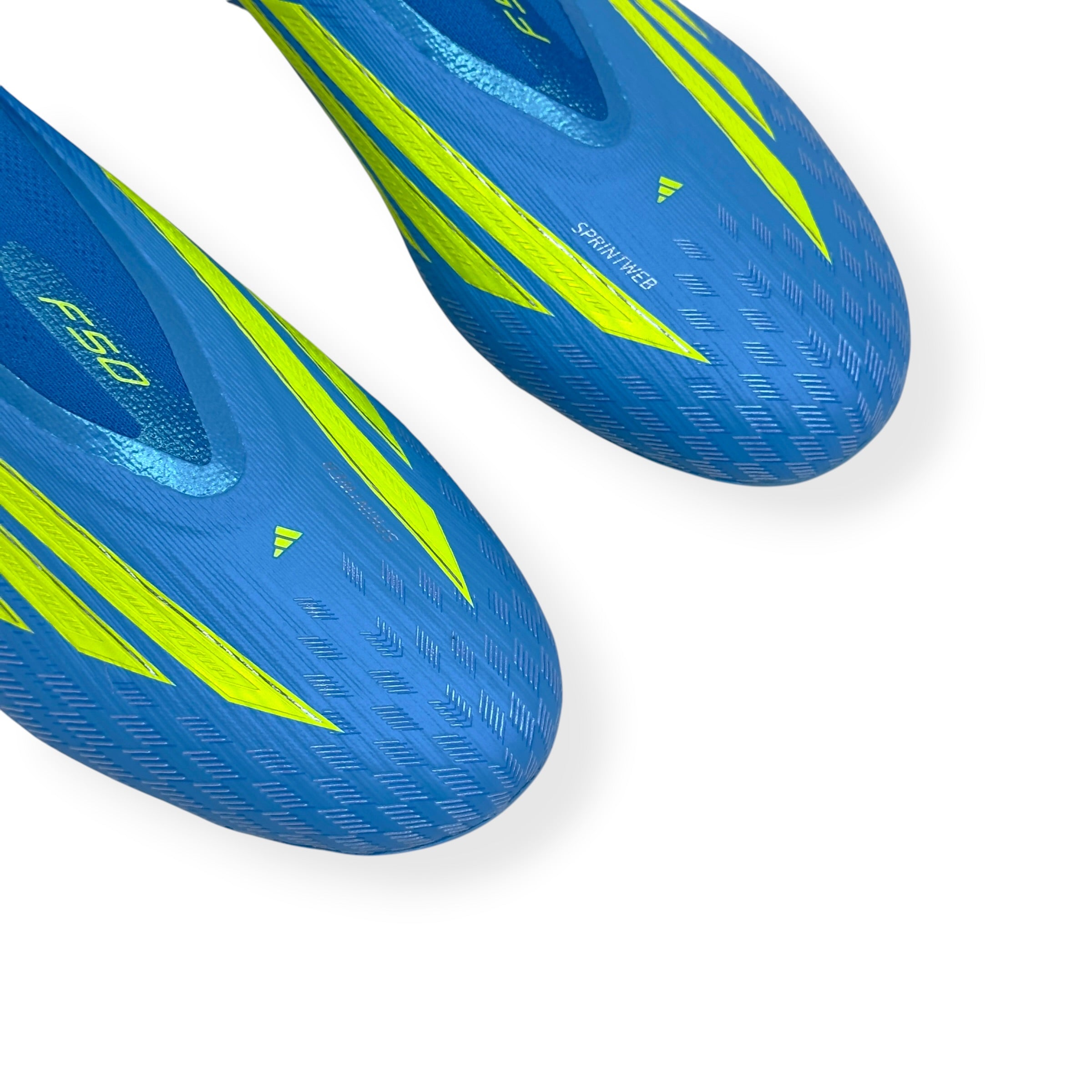 ADIDAS F50 ELITE LL FG FOOTBALL BOOTS BLUE YELLOW UK10.5
