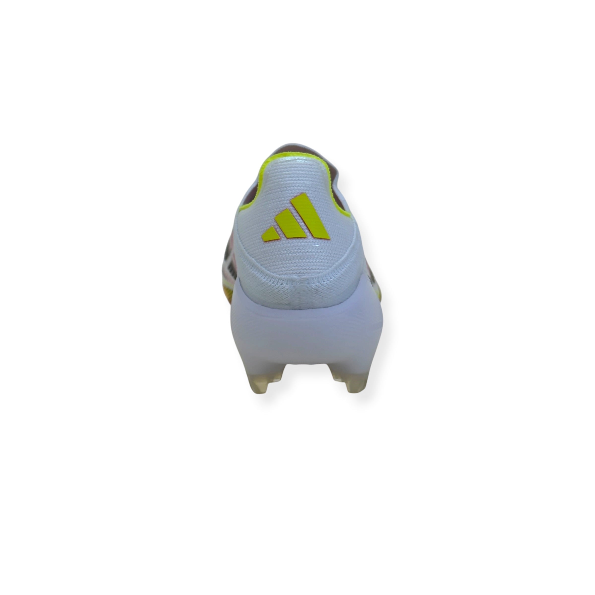 ADIDAS F50 ELITE LL FG FOOTBALL BOOTS WHITE / RED / YELLOW UK10.5